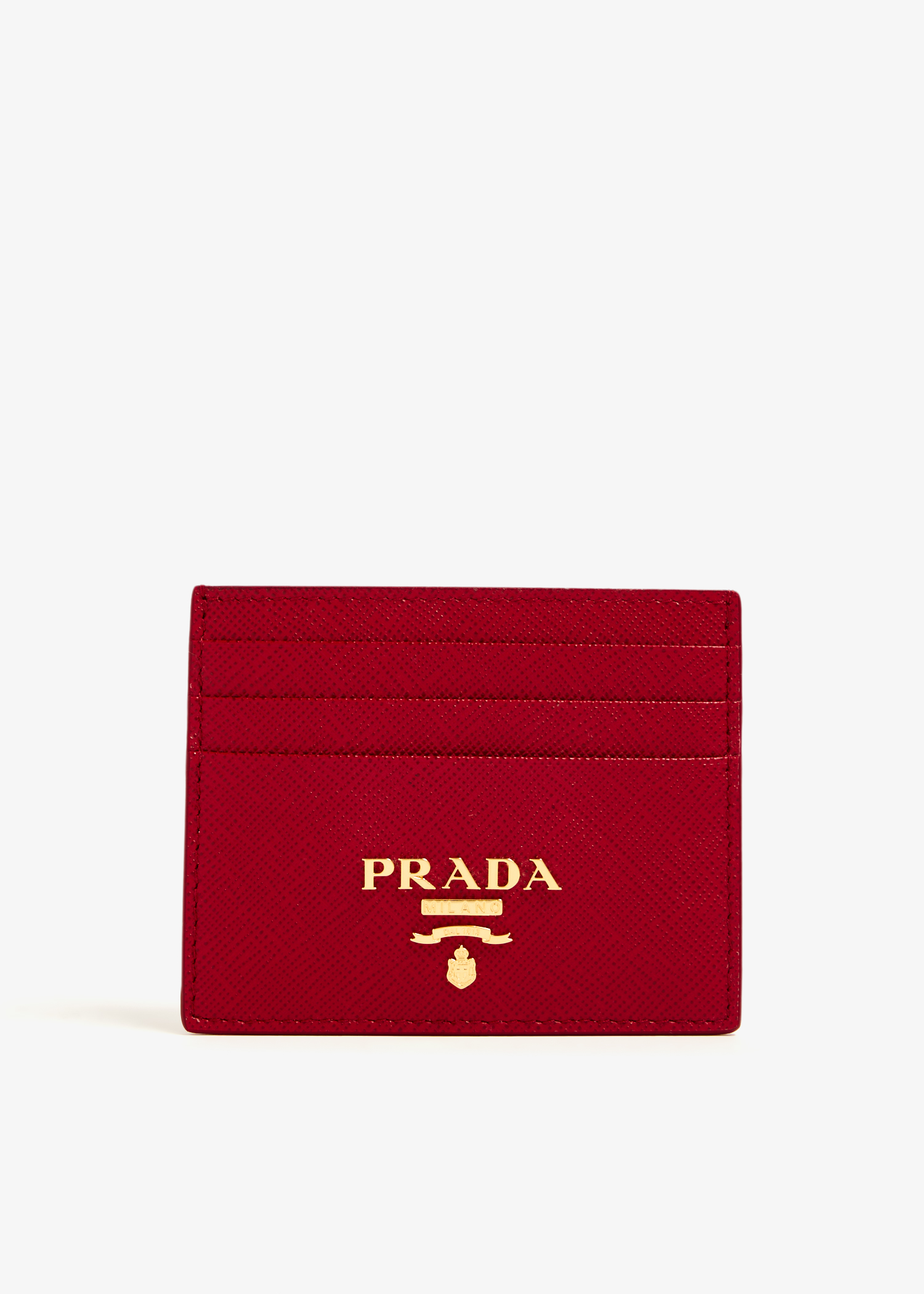 

Saffiano leather cardholder, Red