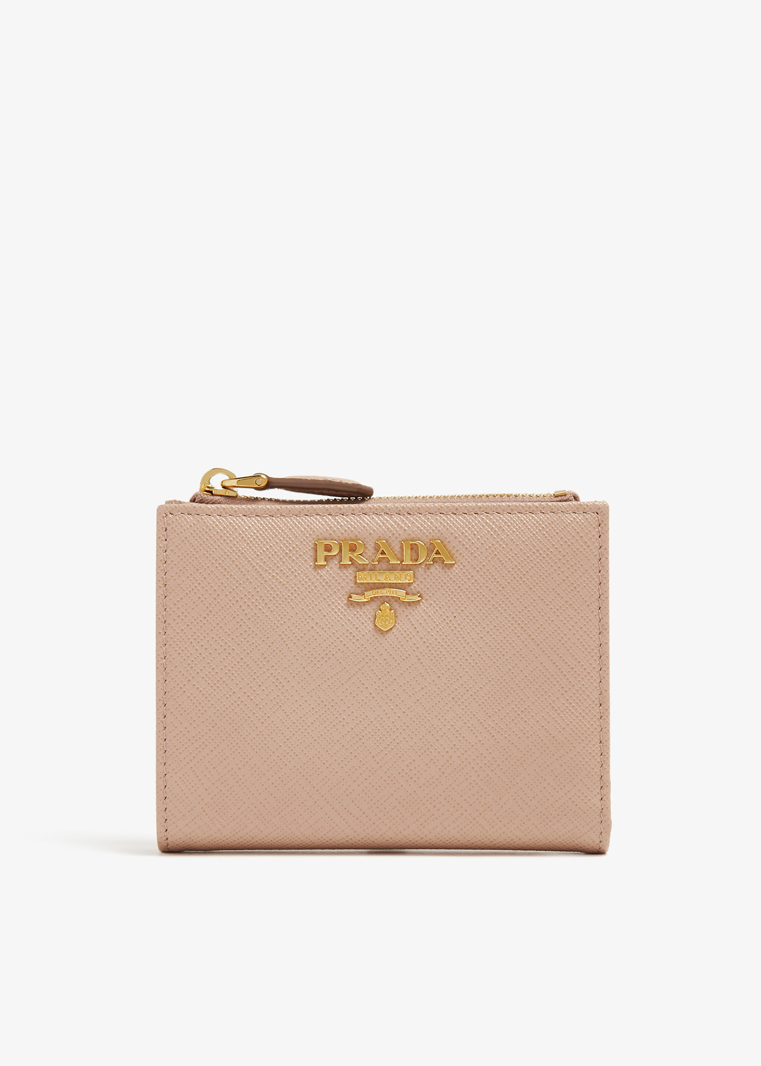 Prada Small Saffiano leather wallet for Women Beige in UAE Level Shoes