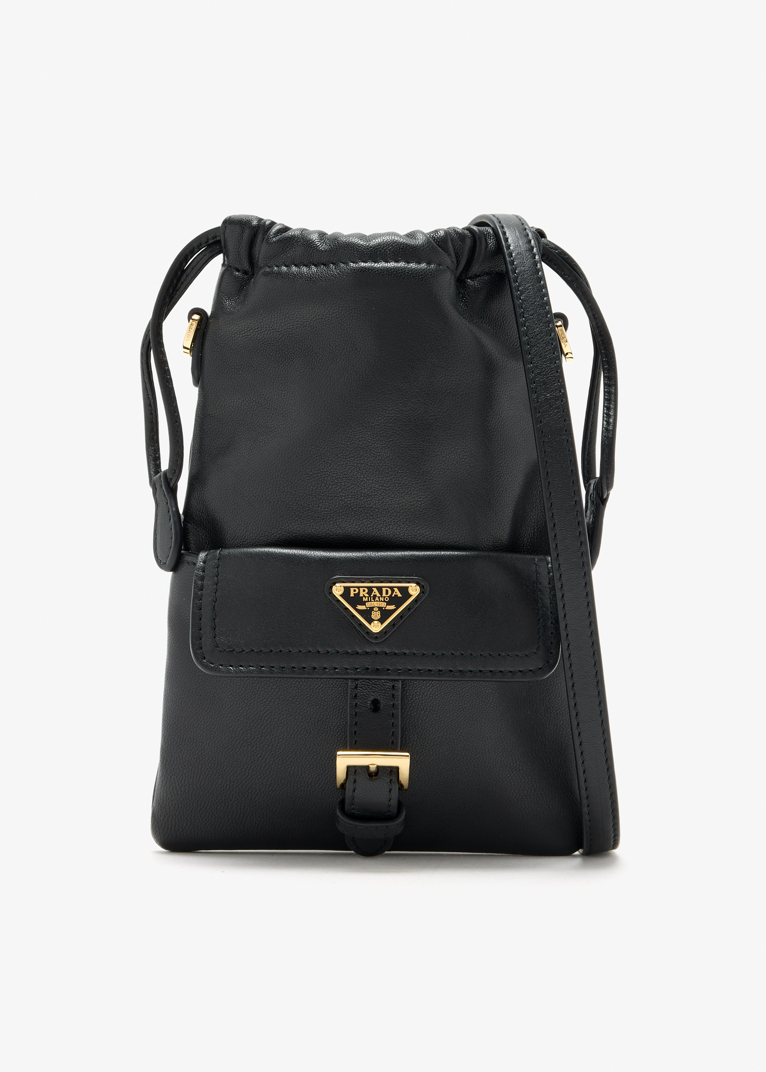 

Nappa leather pouch, Black