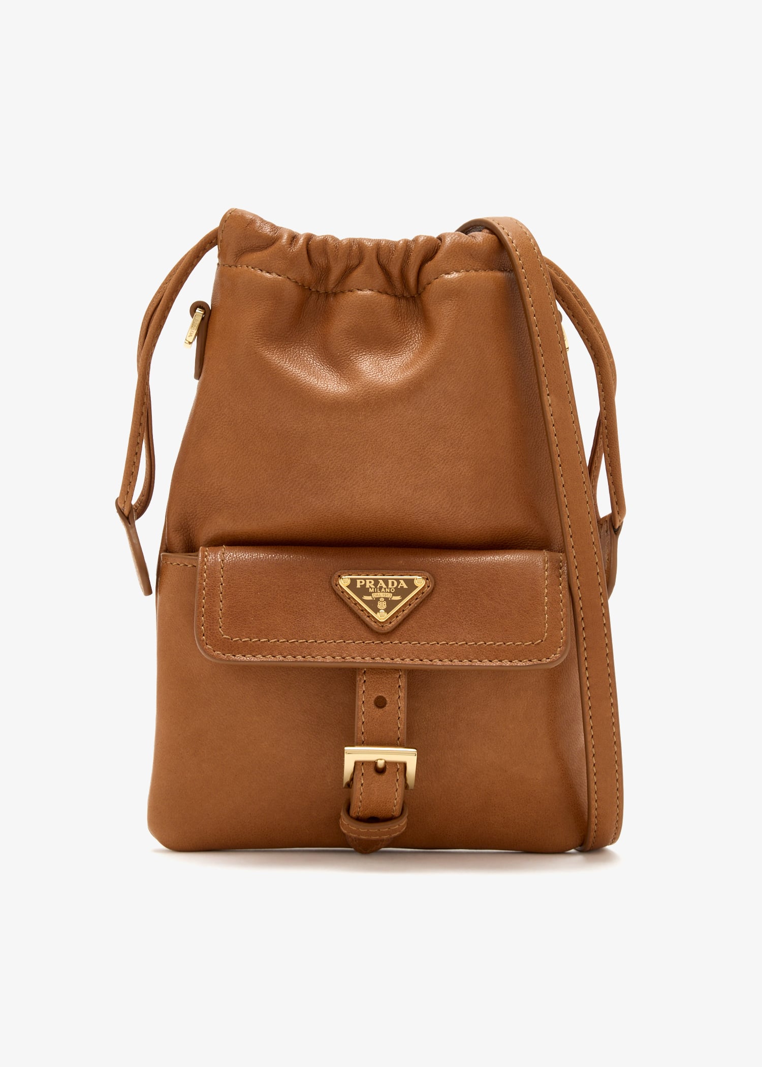 

Nappa leather pouch, Brown