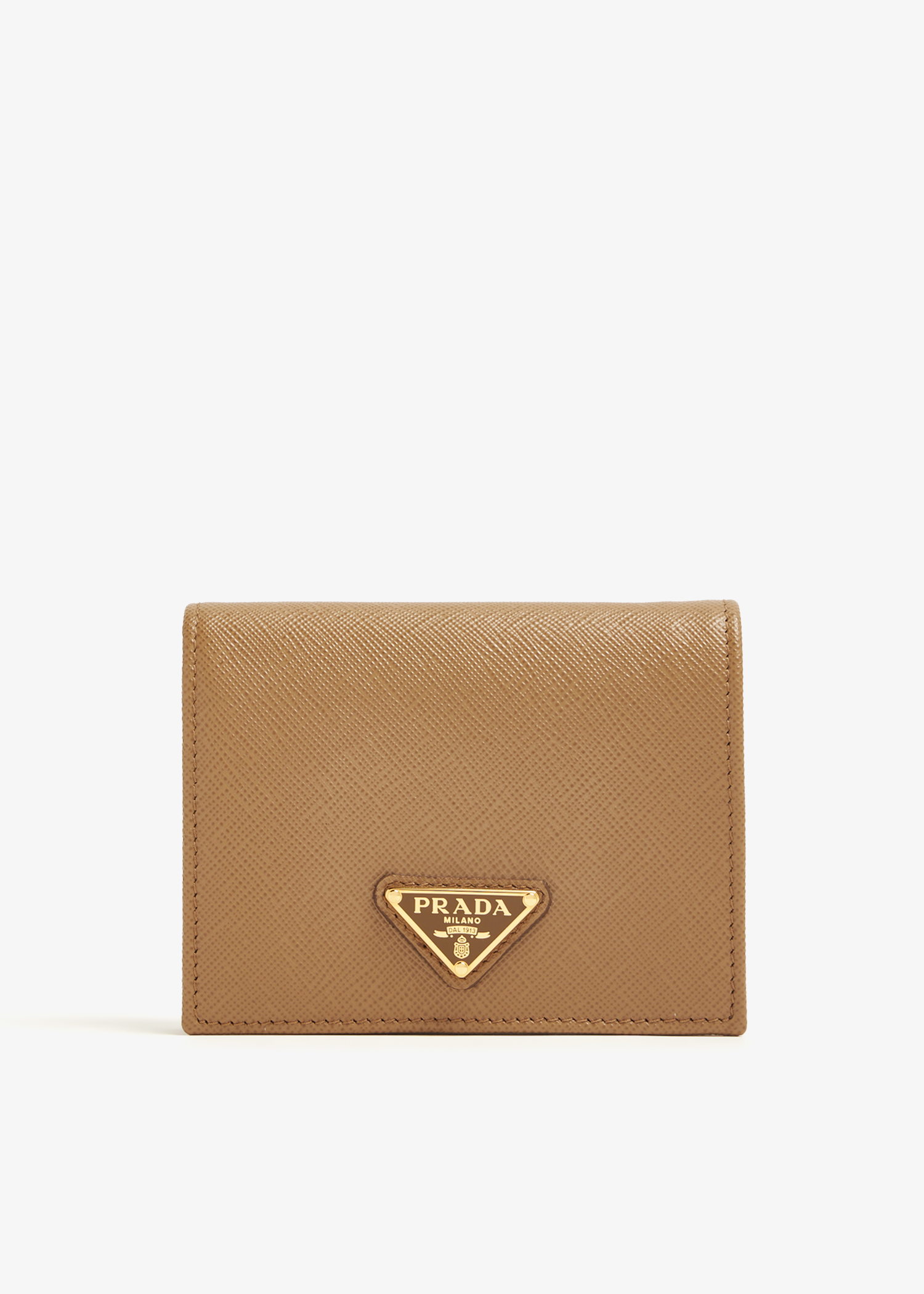 Prada Small Saffiano leather wallet for Women Brown in UAE