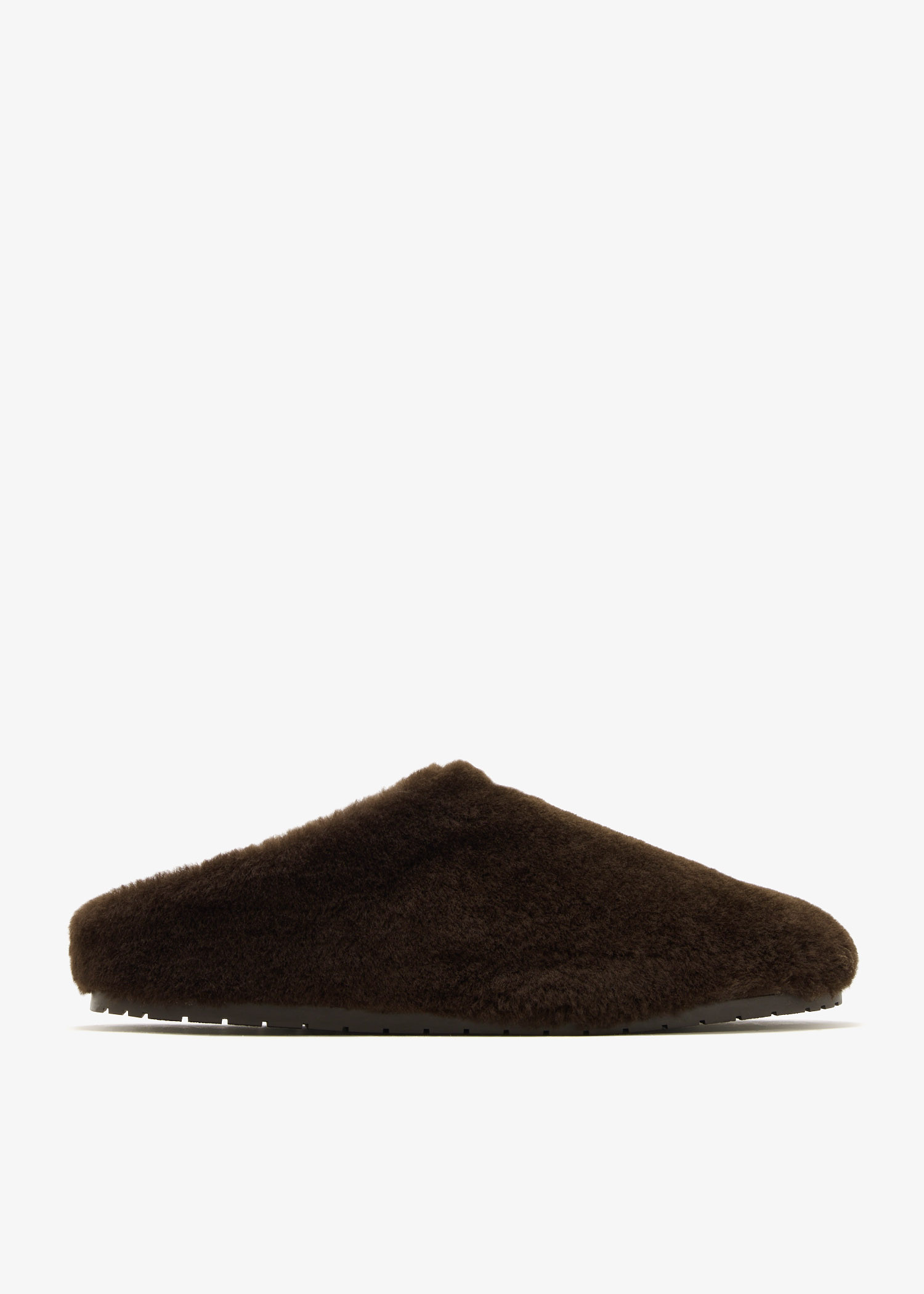 

Shearling mules, Brown