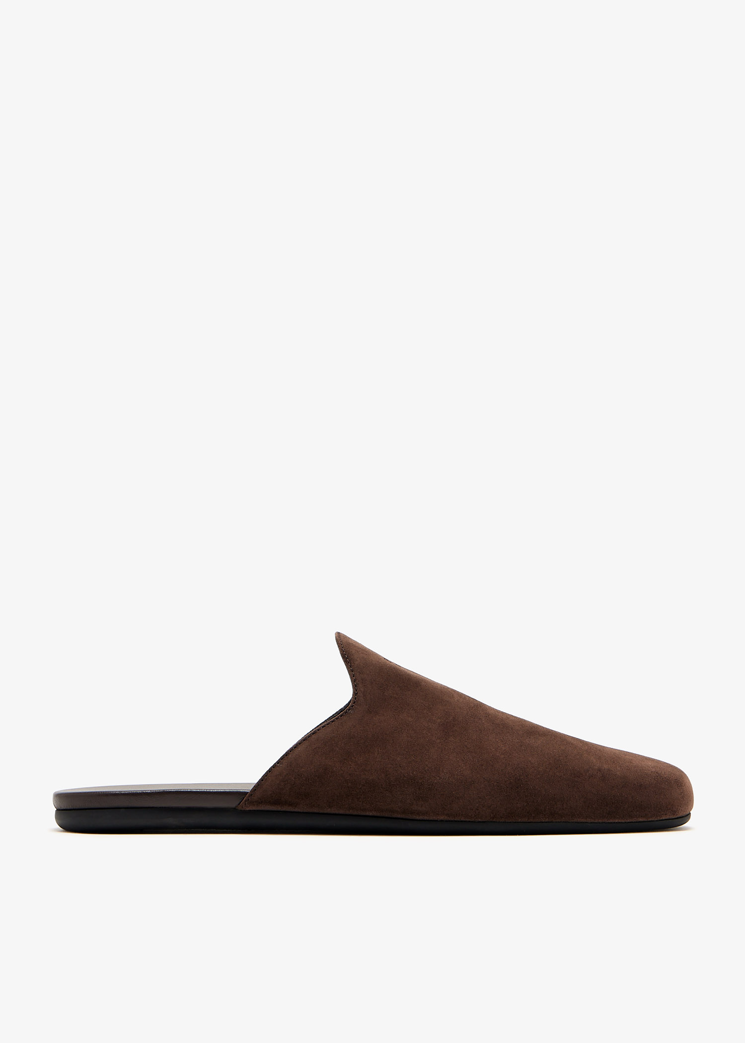 

Suede mules, Brown