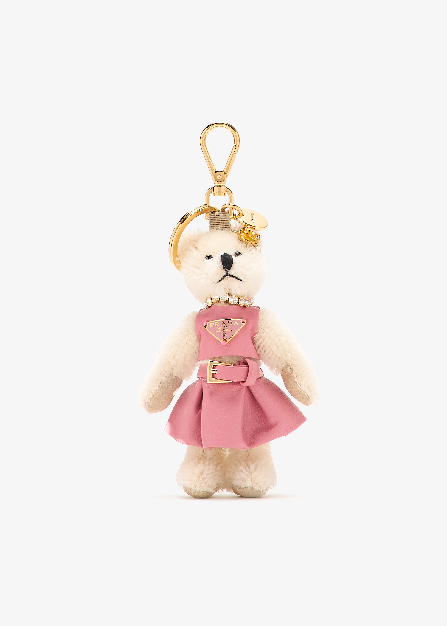 

Teddy bag charm, White