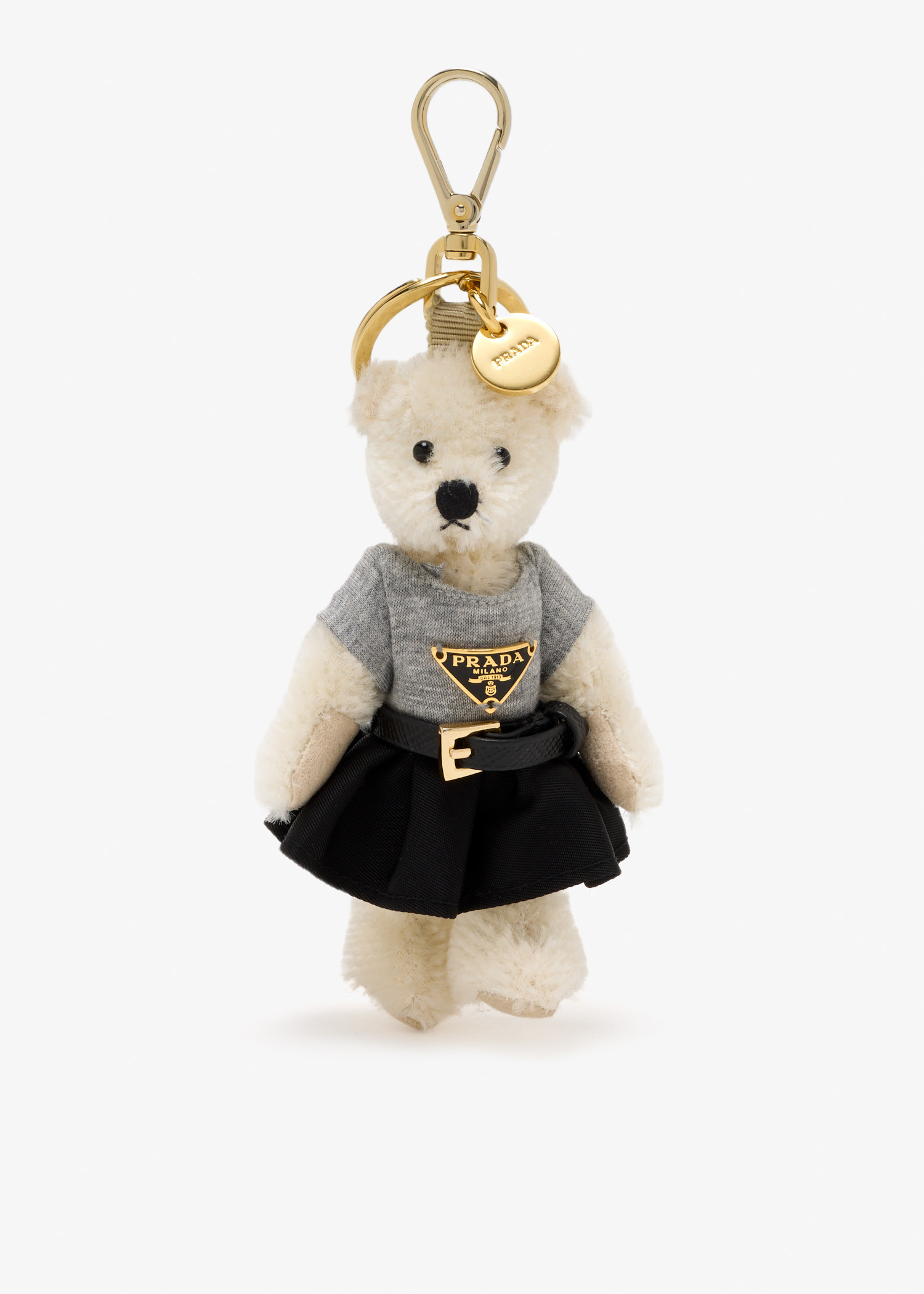 

Teddy bag charm, White