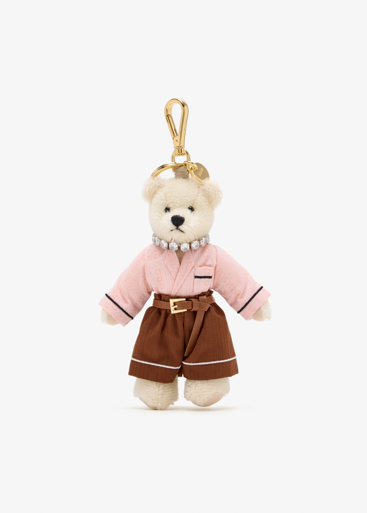 

Teddy large bag charm, White