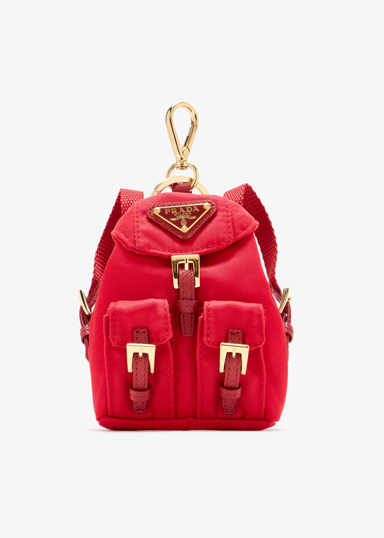 

Mini Icon Re-Nylon keychain charm, Red