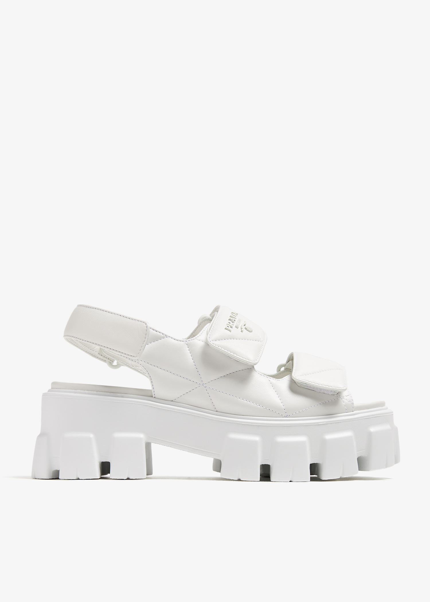 

Nappa leather sandals, White