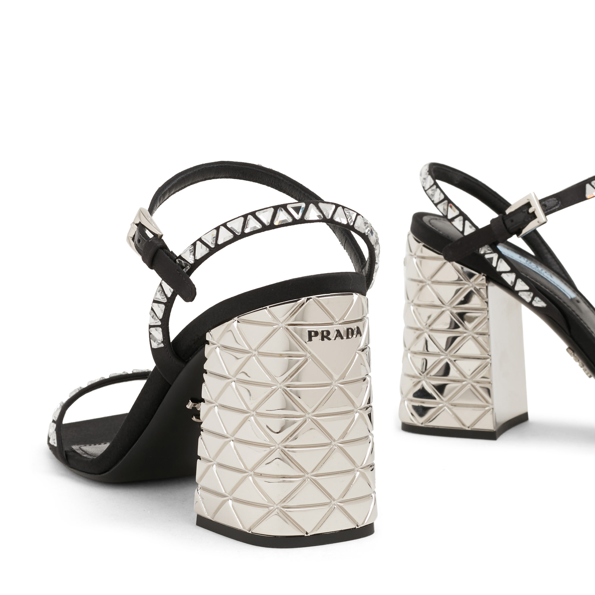 

Embellished sandals, Black