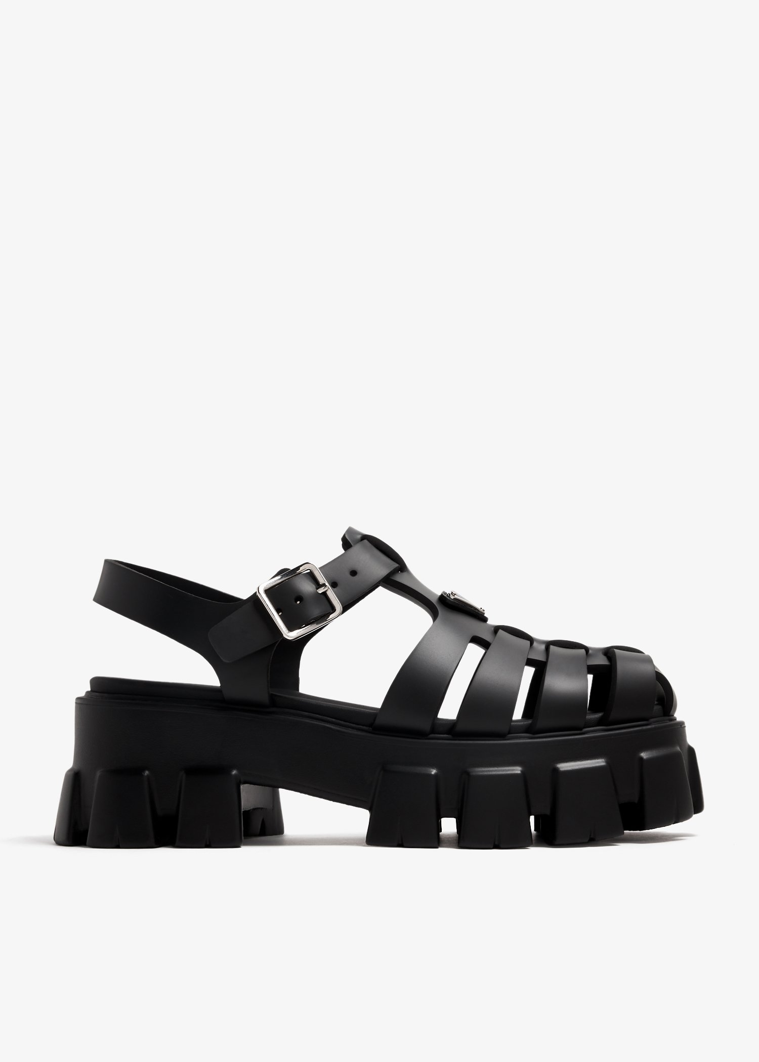 

Rubber Monolith sandals, Black