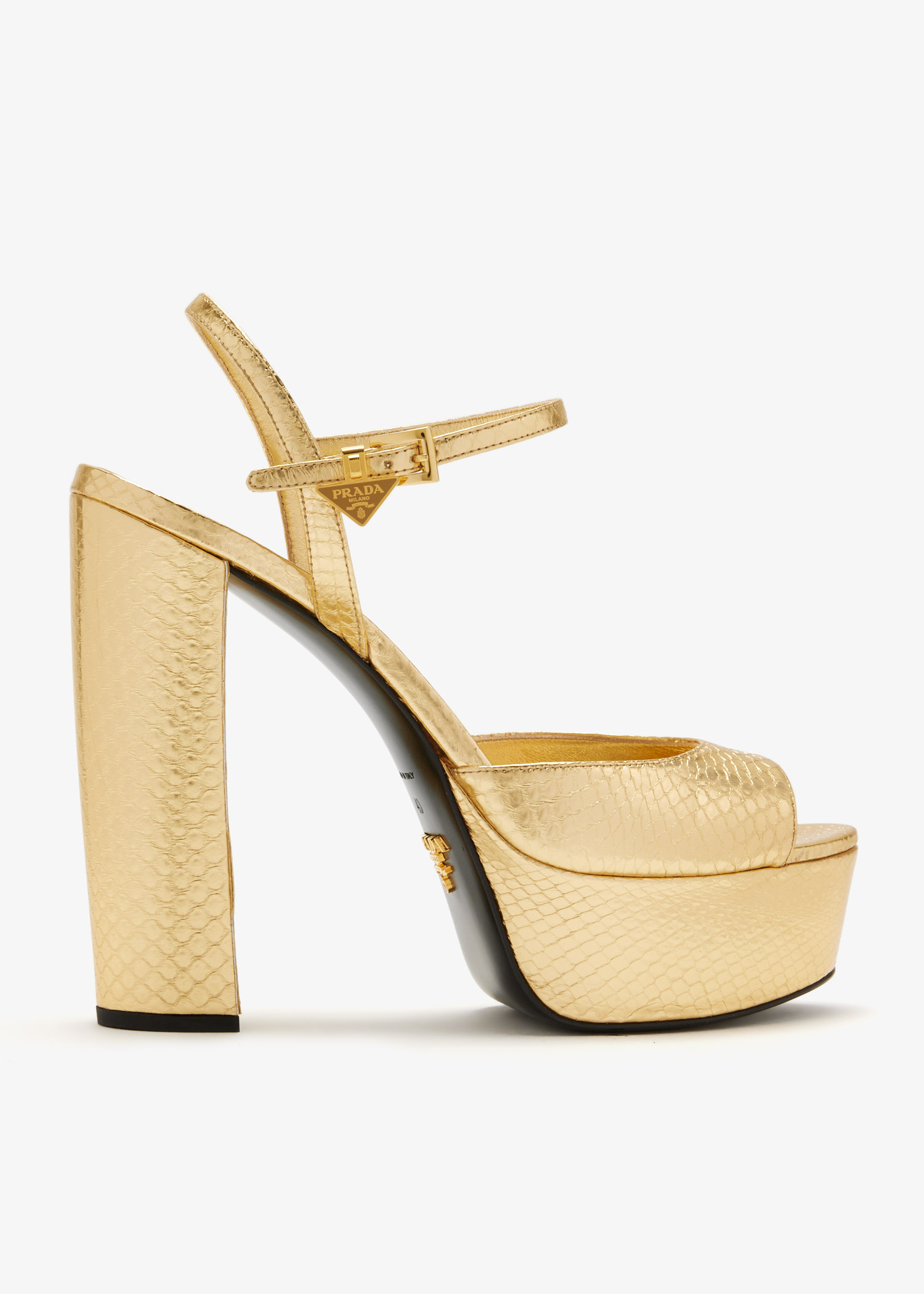 

Mordoré Ayers platform sandals, Gold