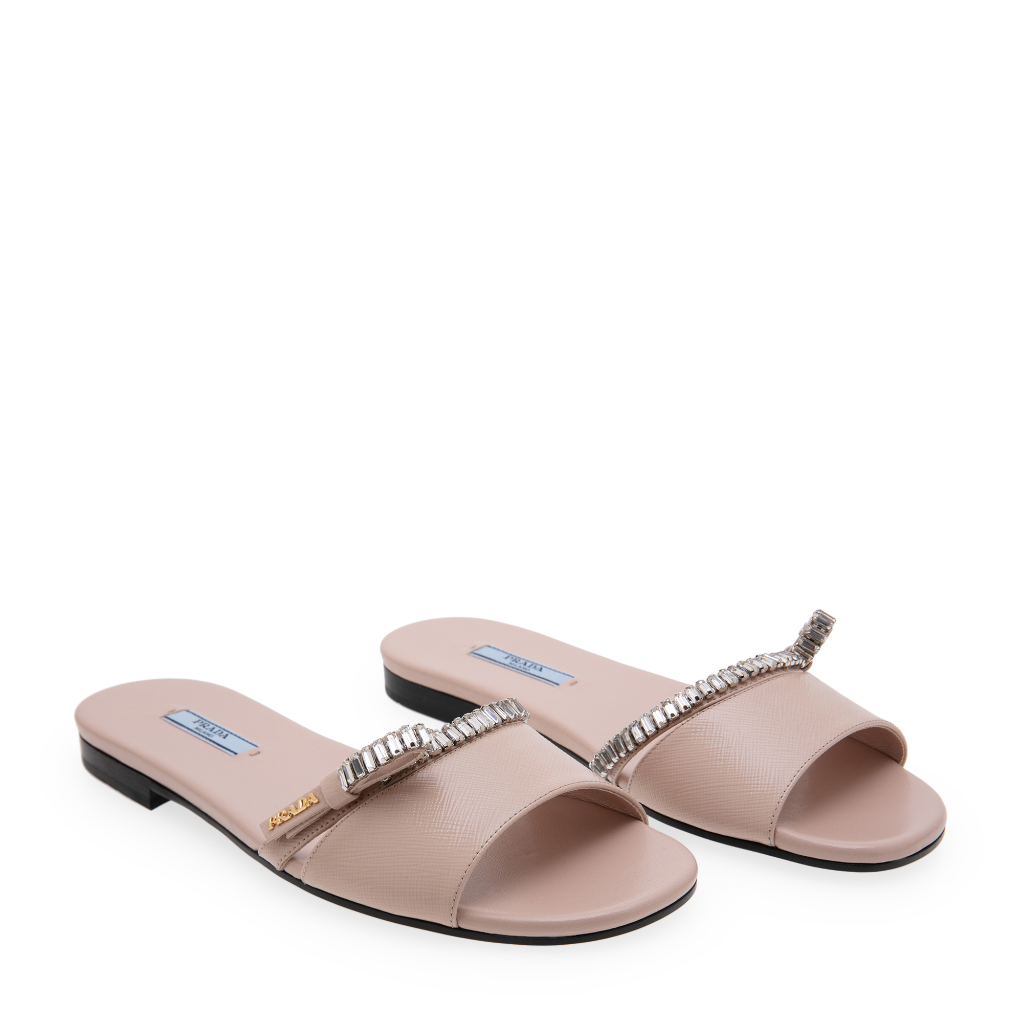 

Saffiano leather flats, Beige