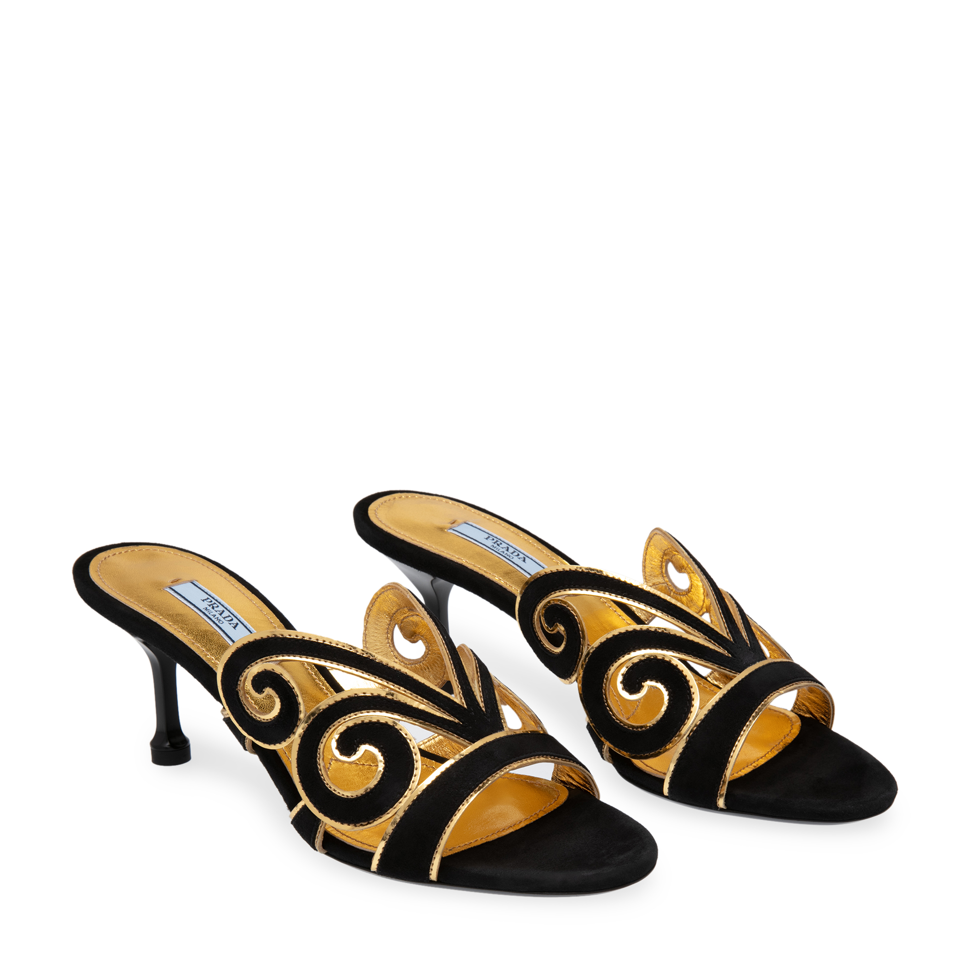 

Suede sandals, Black