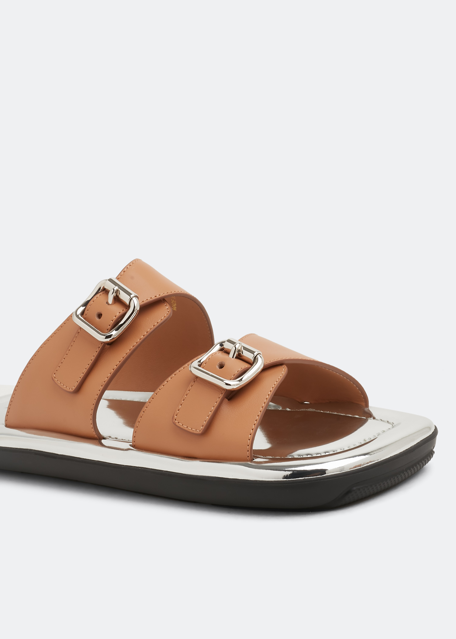 

Leather sandals, Brown