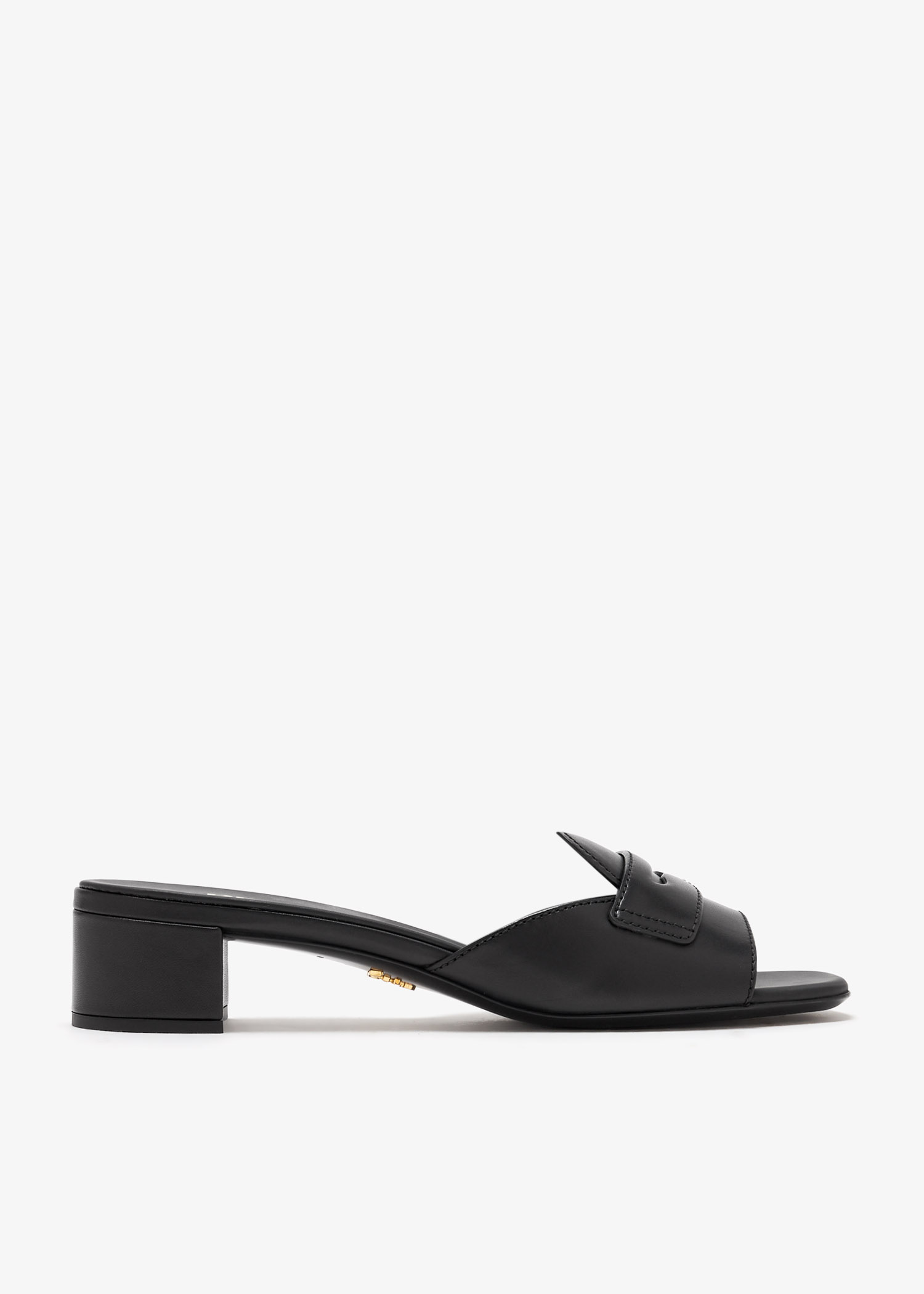 

Leather sandals, Black