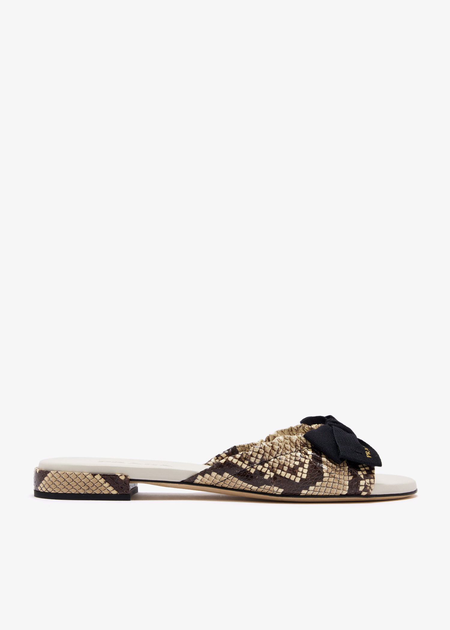 

Python-print Ayers leather sandals, Animal printed