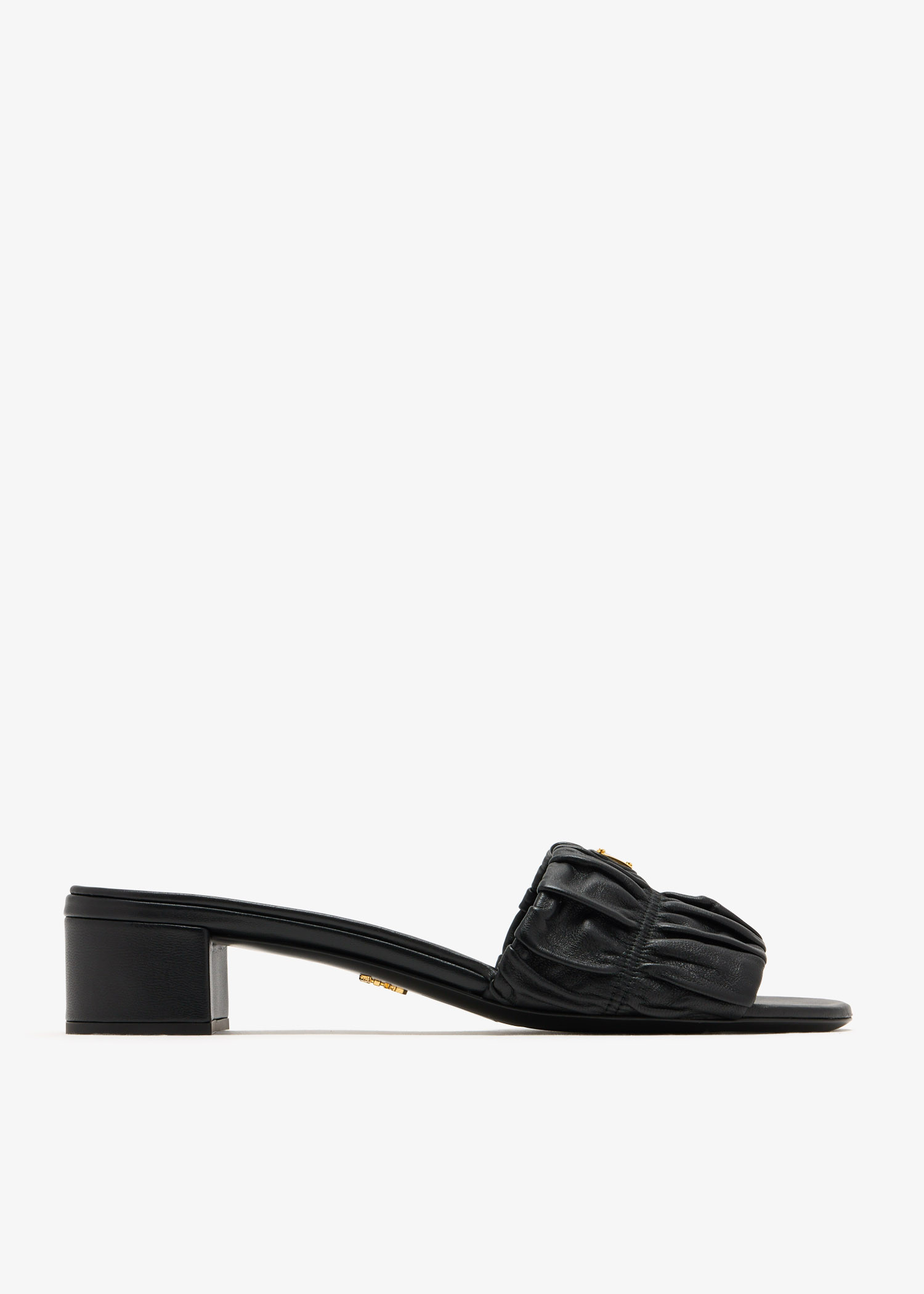 

Matelassé nappa leather sandals, Black