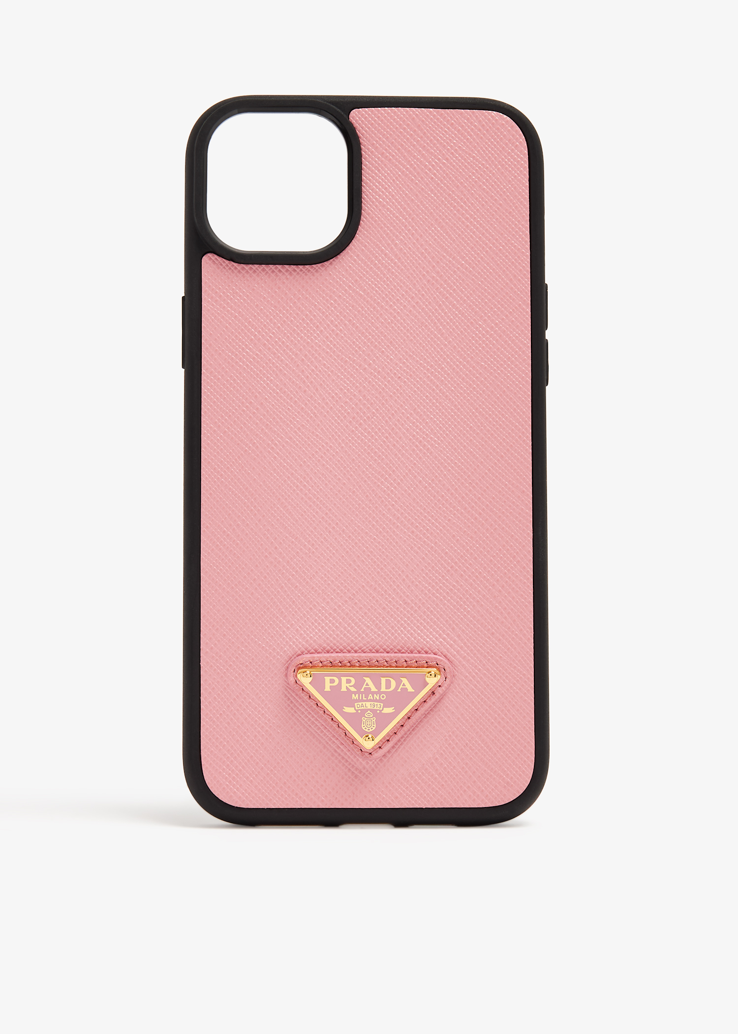 

iPhone 14 Plus saffiano leather cover, Pink