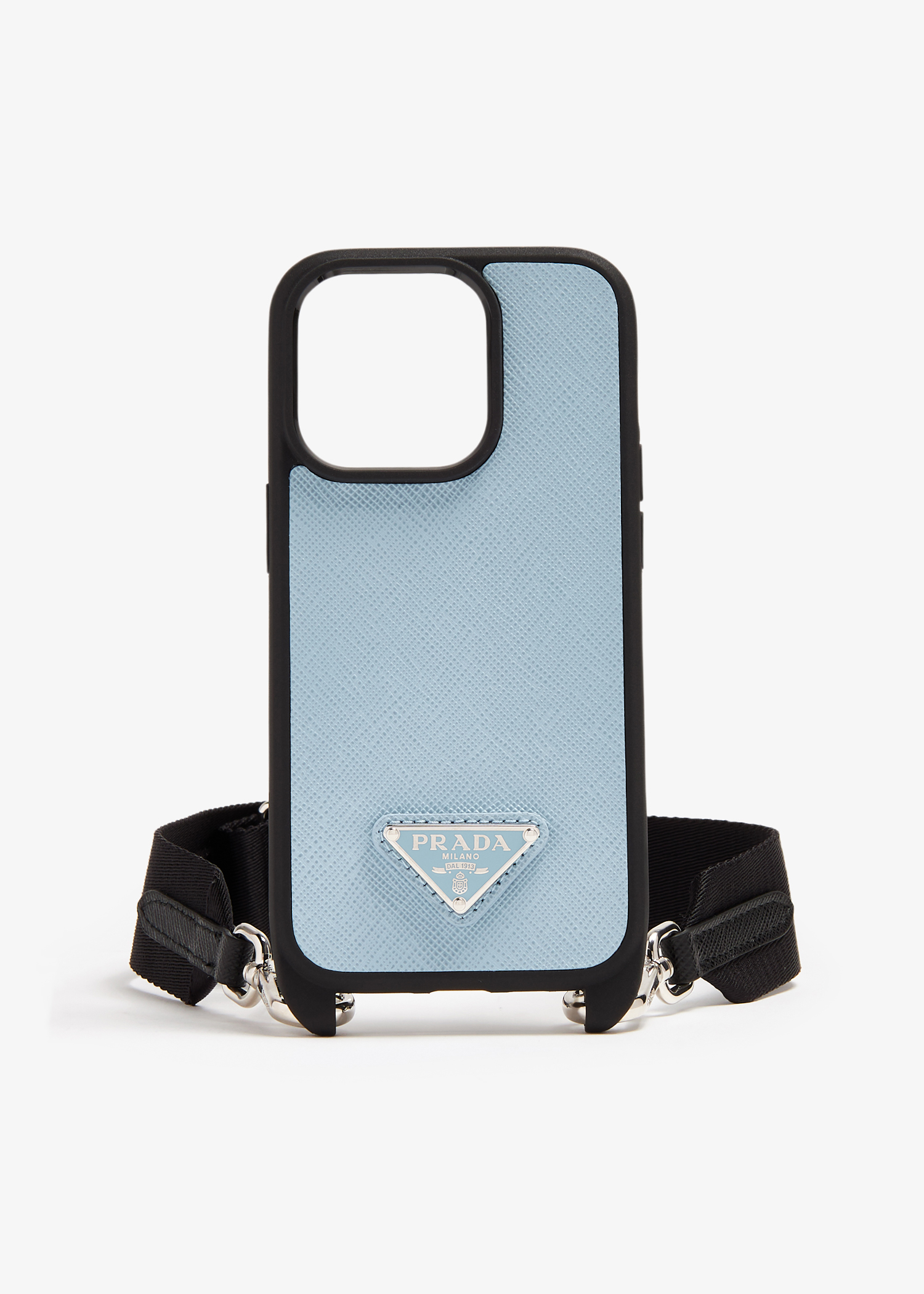

iPhone 14 Pro saffiano leather cover, Blue