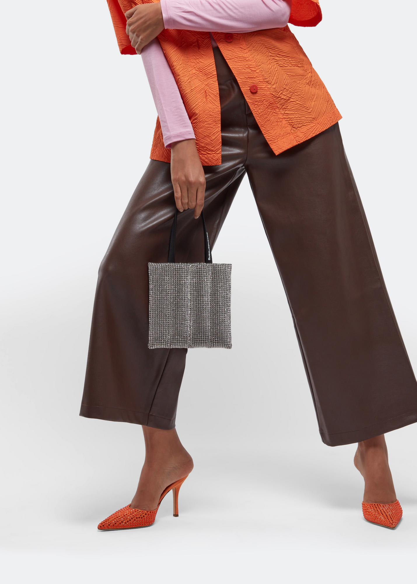

Heiress quilted tote bag, Silver