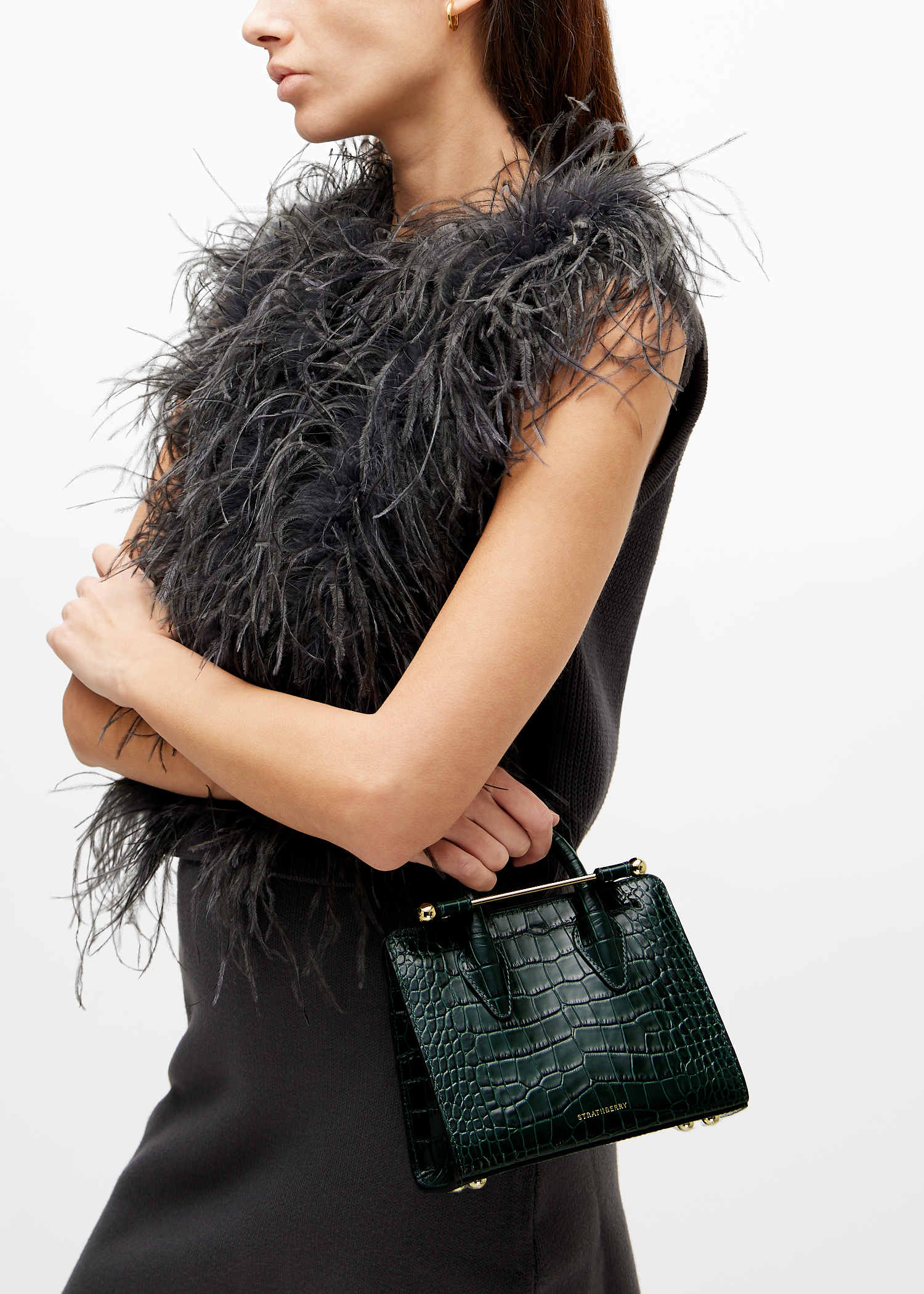

Strathberry nano tote bag, Green