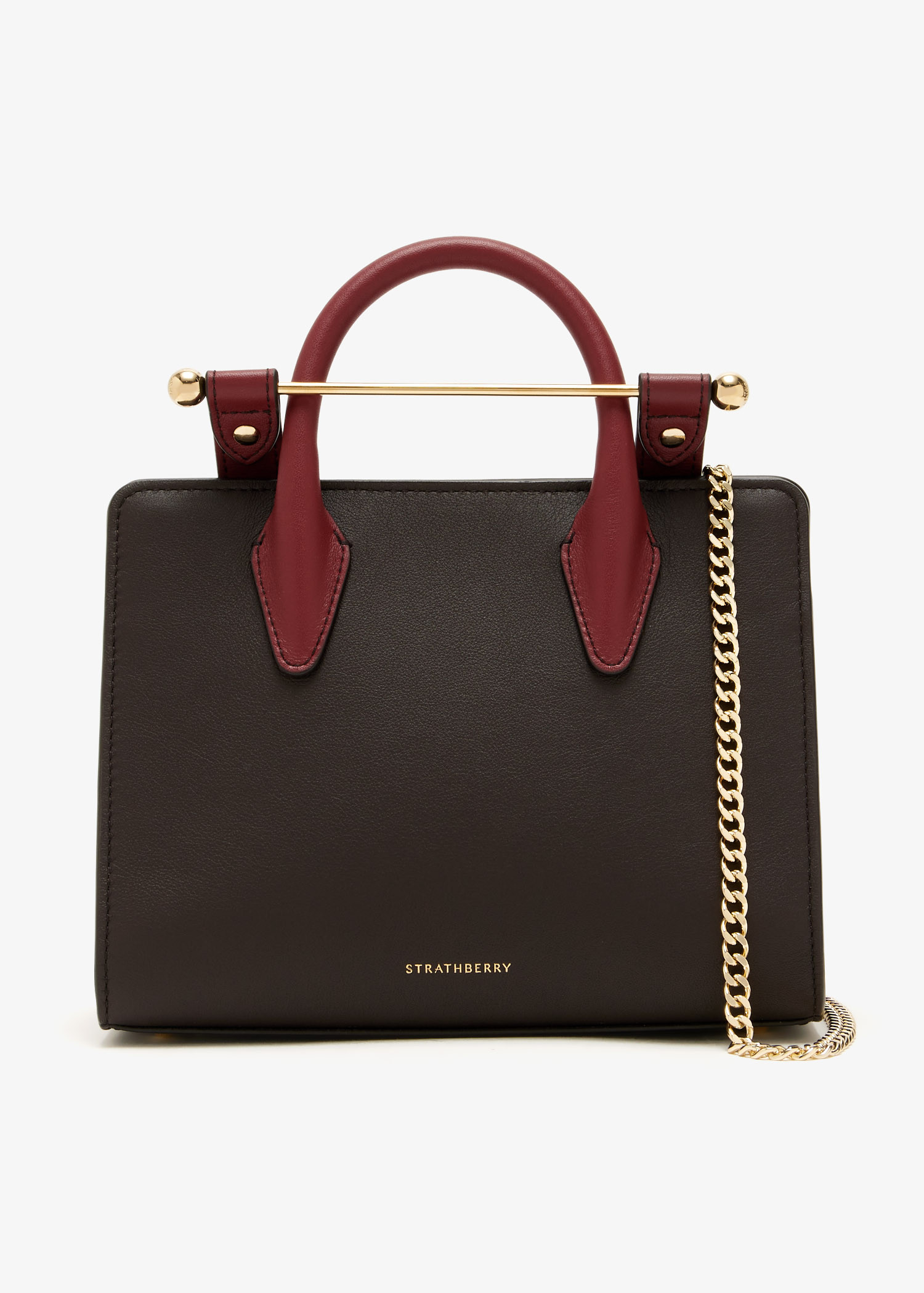 

Mini tote bag, Brown