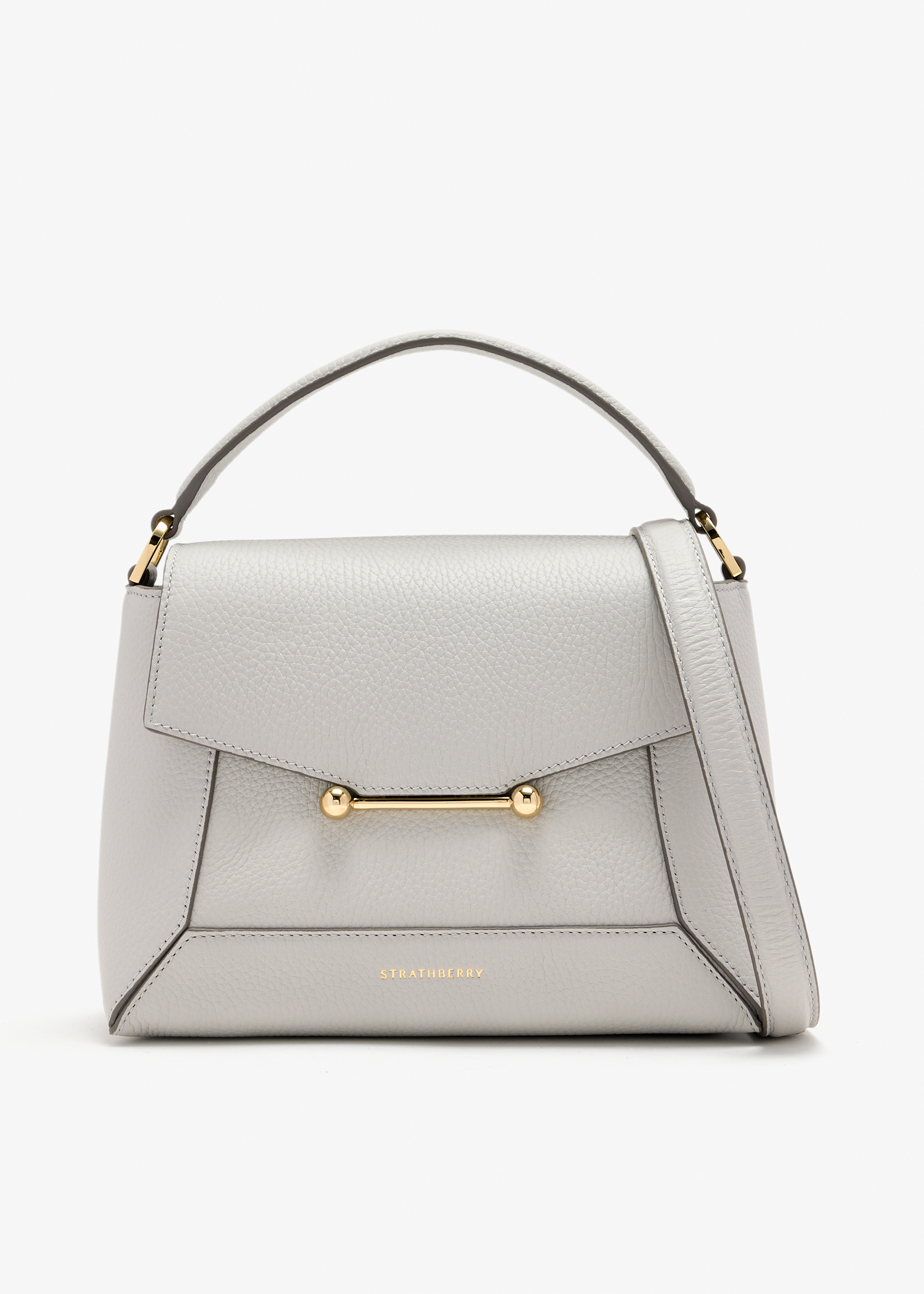 

Mosaic top handle bag, Grey