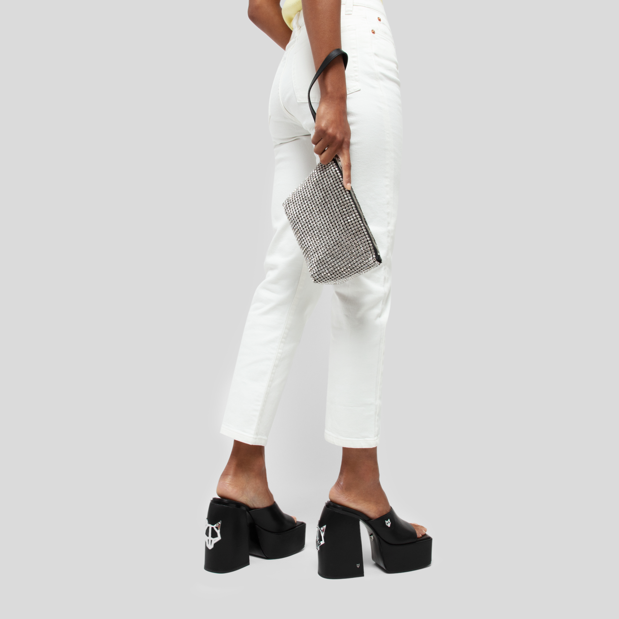 Alexander wang deals crystal clutch