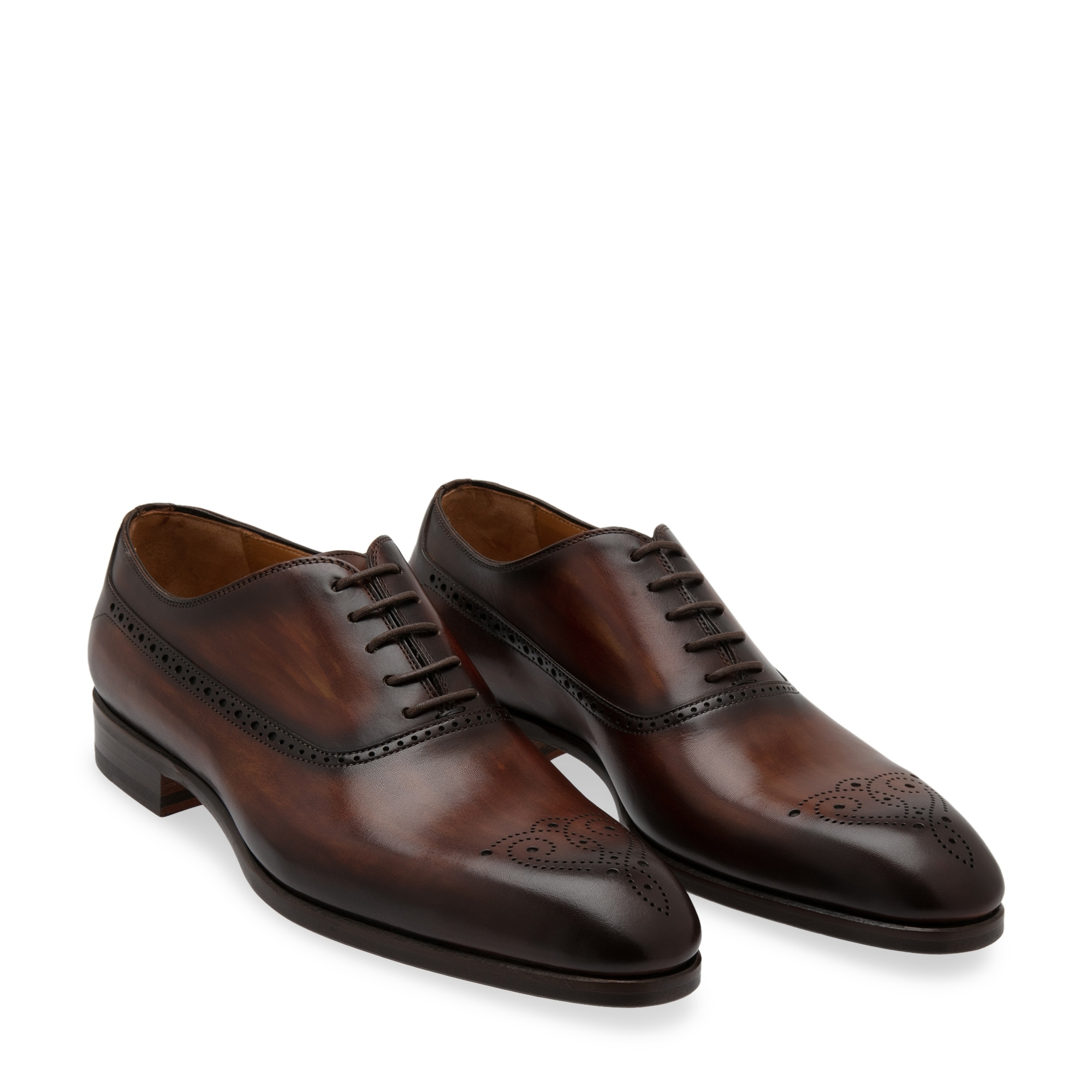 

Leather Oxford shoes, Brown