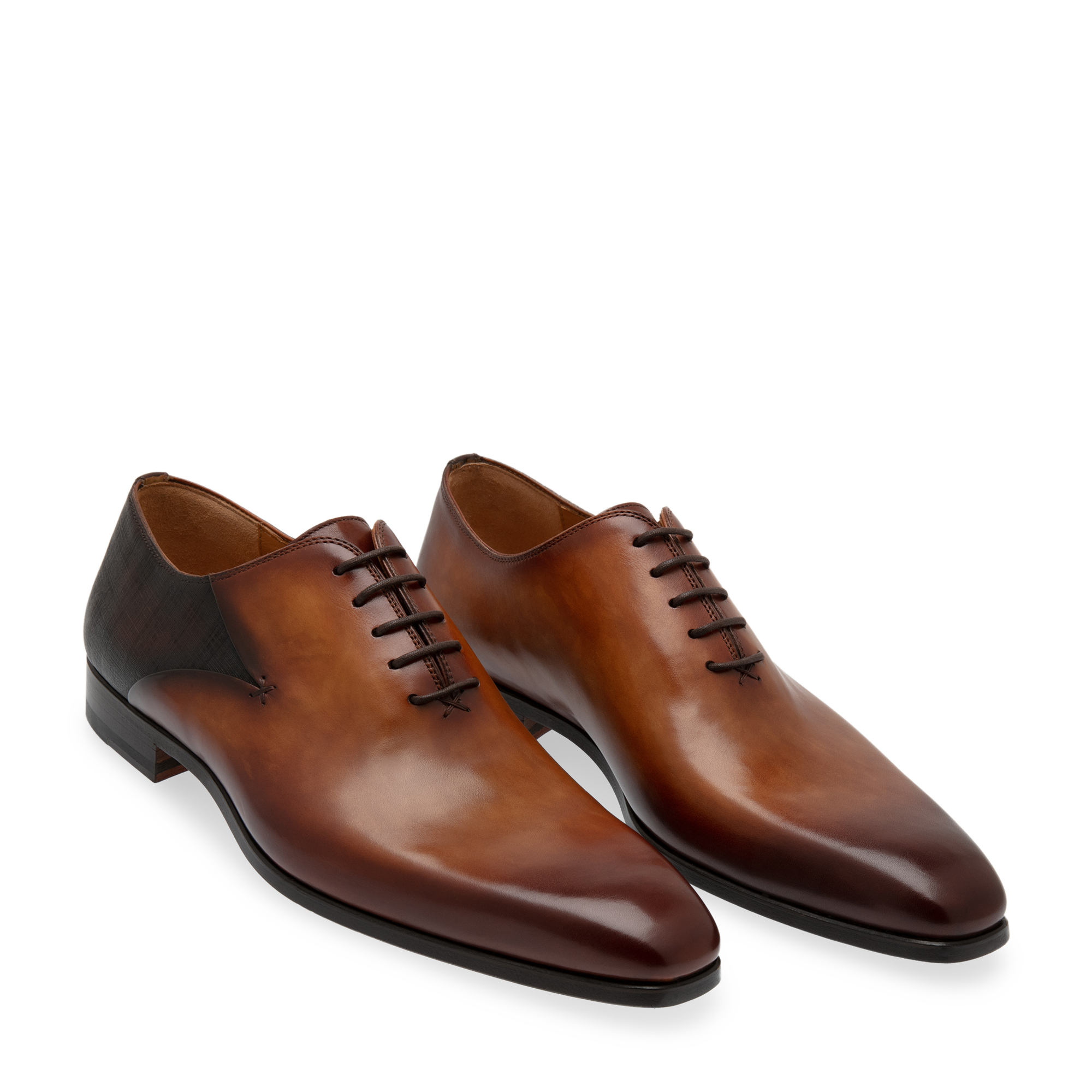 

Leather Oxford shoes, Brown