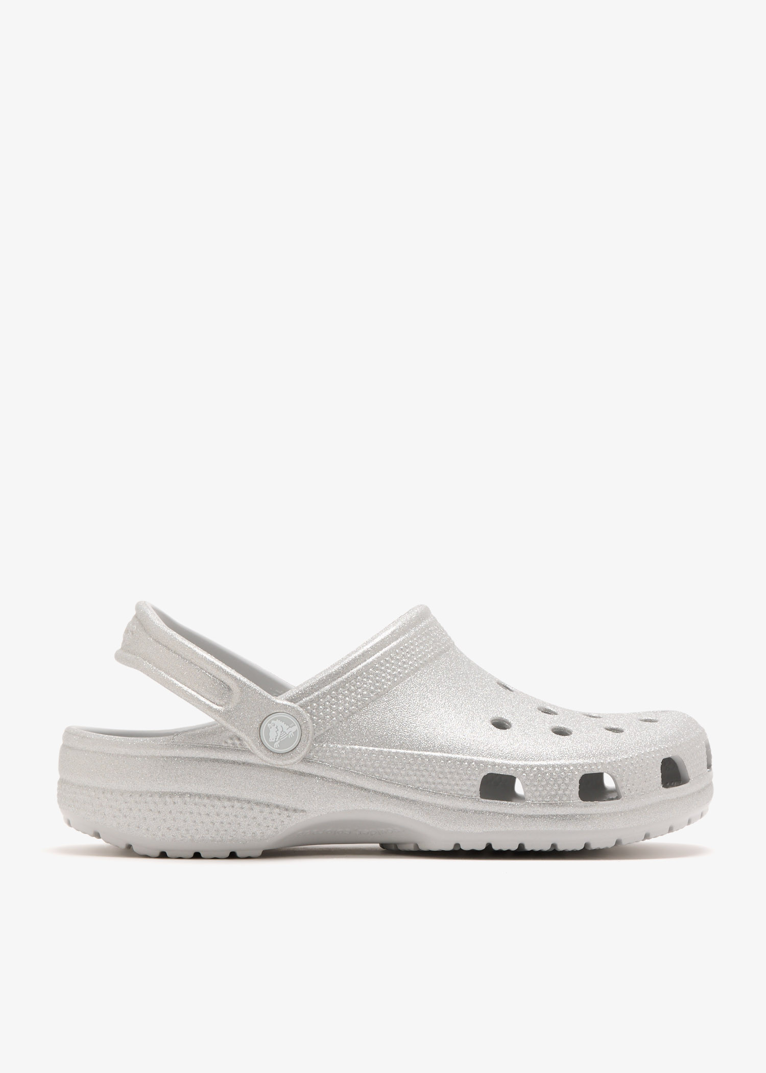 

Classic glitter clogs, Silver
