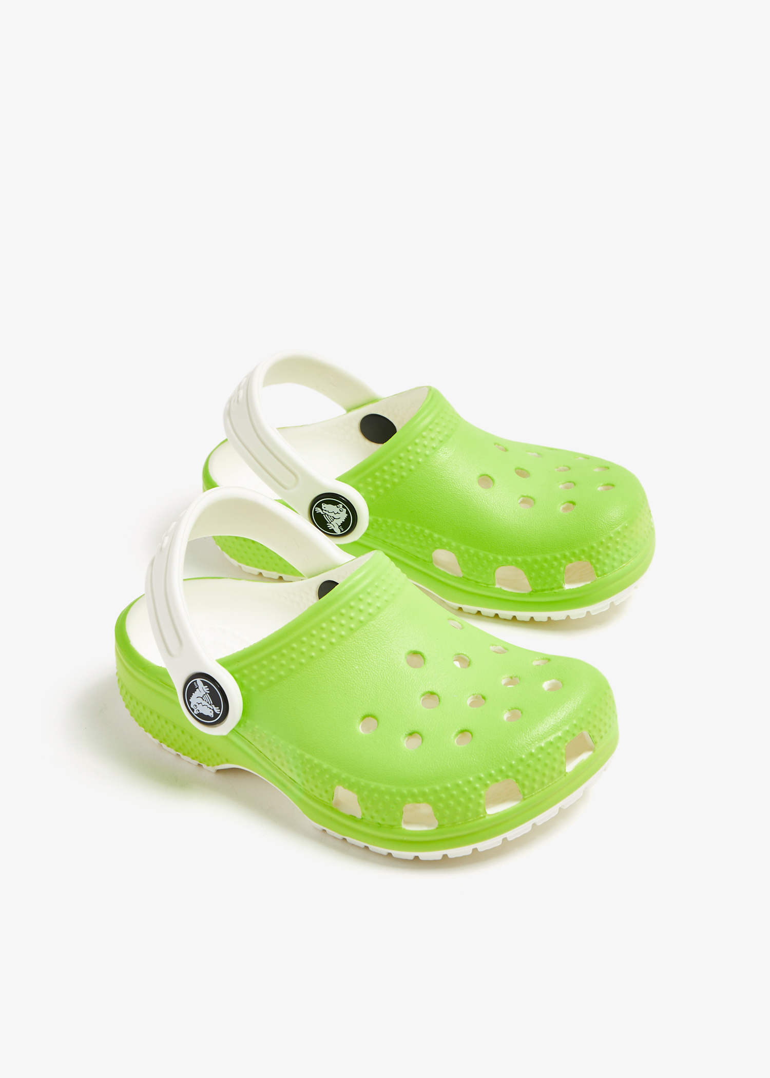 Crocs Classic Glow in the Dark clogs for Baby Green in UAE