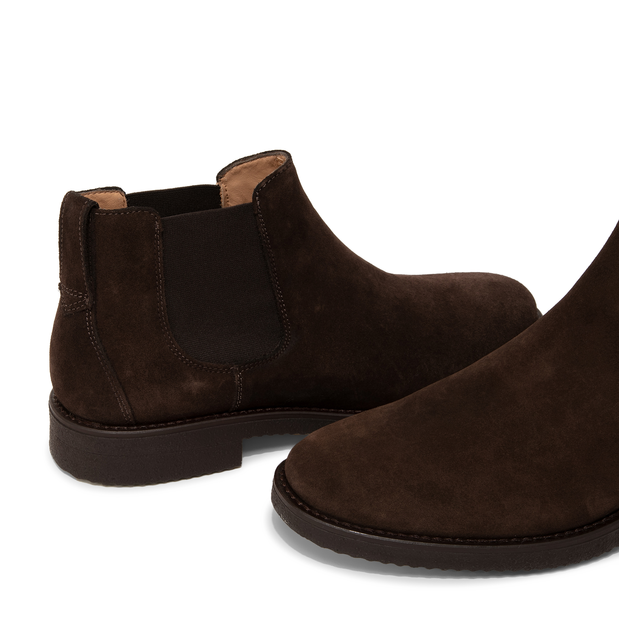 

Suede Chelsea boots, Brown