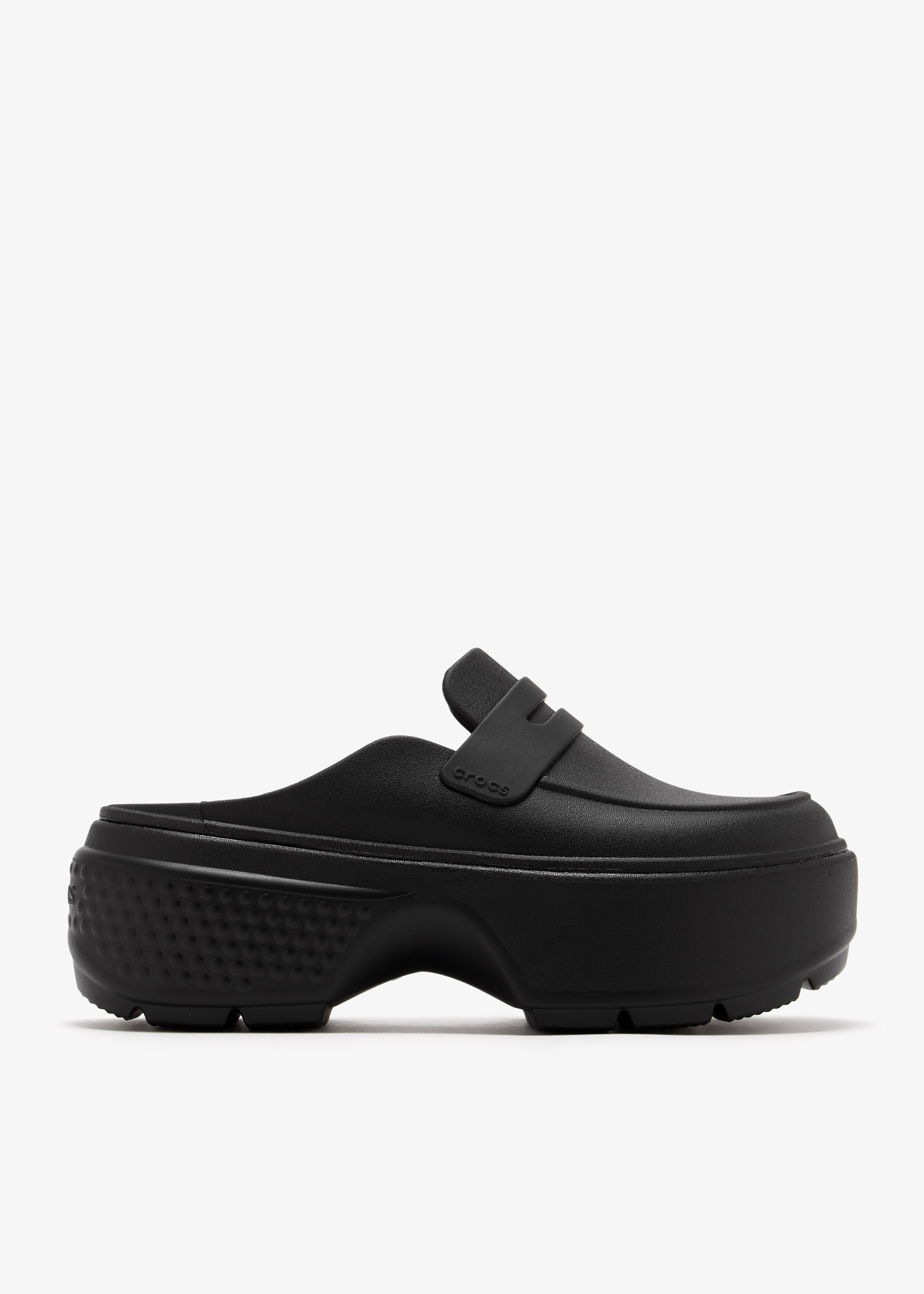 

Stomp loafers, Black