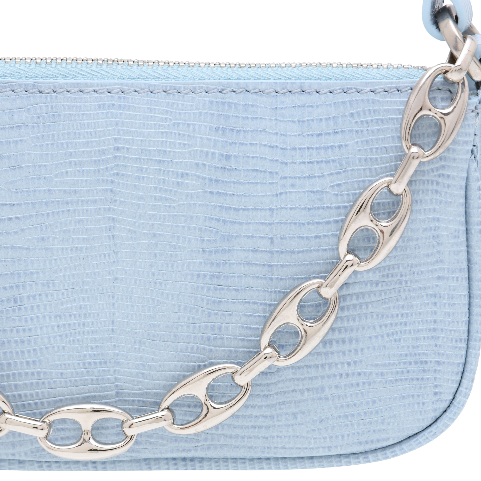 

Mini Rachel lizard-effect leather bag, Blue