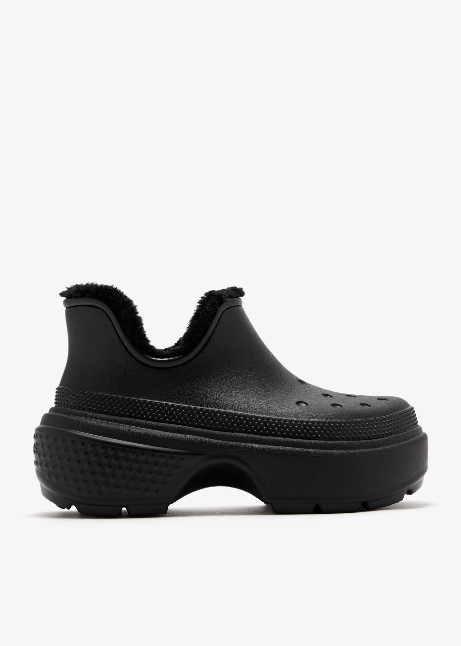 

Stomp lined shorty boots, Black