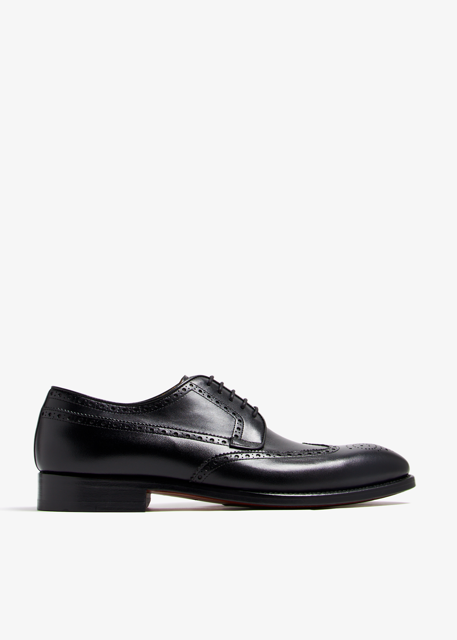 

Leather Derby shoes, Black