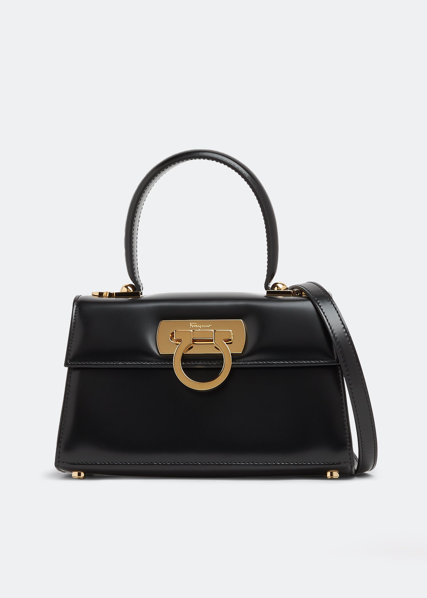 Ferragamo Iconic top handle bag for Women Black in UAE Level Shoes