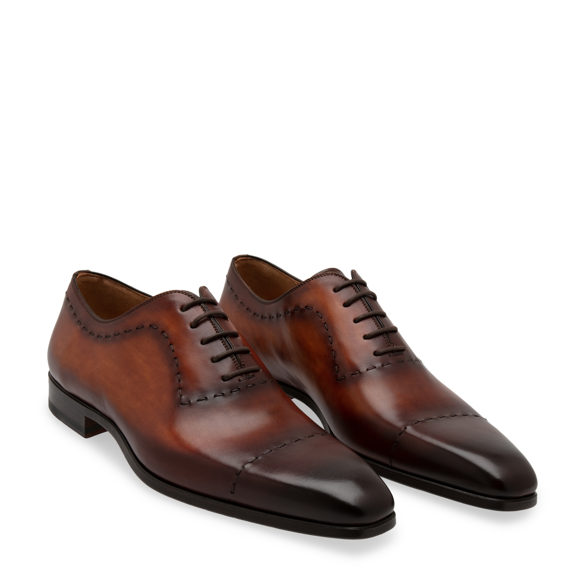 

Leather Oxford shoes, Brown