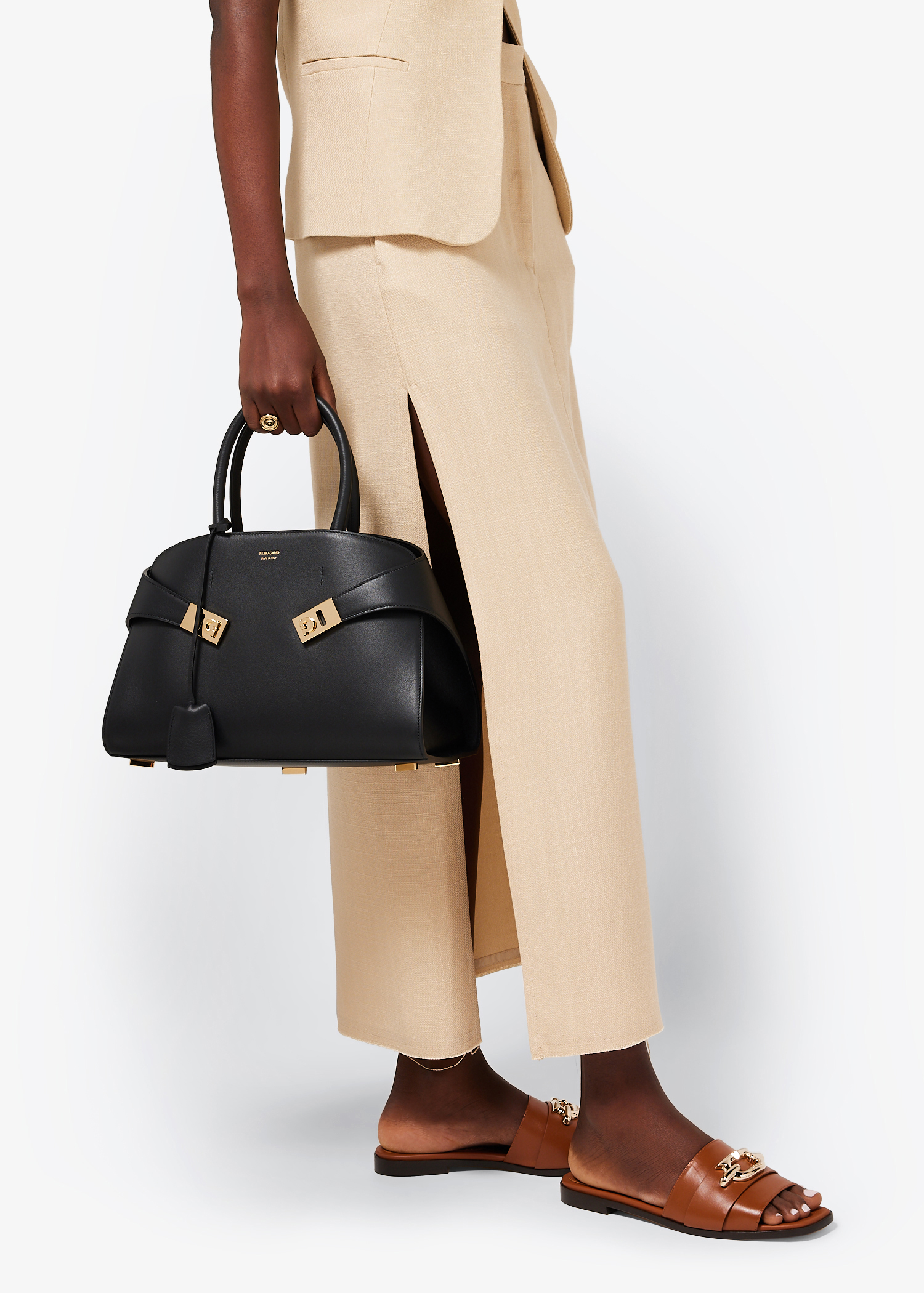 Ferragamo Hug S handbag for Women - Black in UAE | Level Shoes 