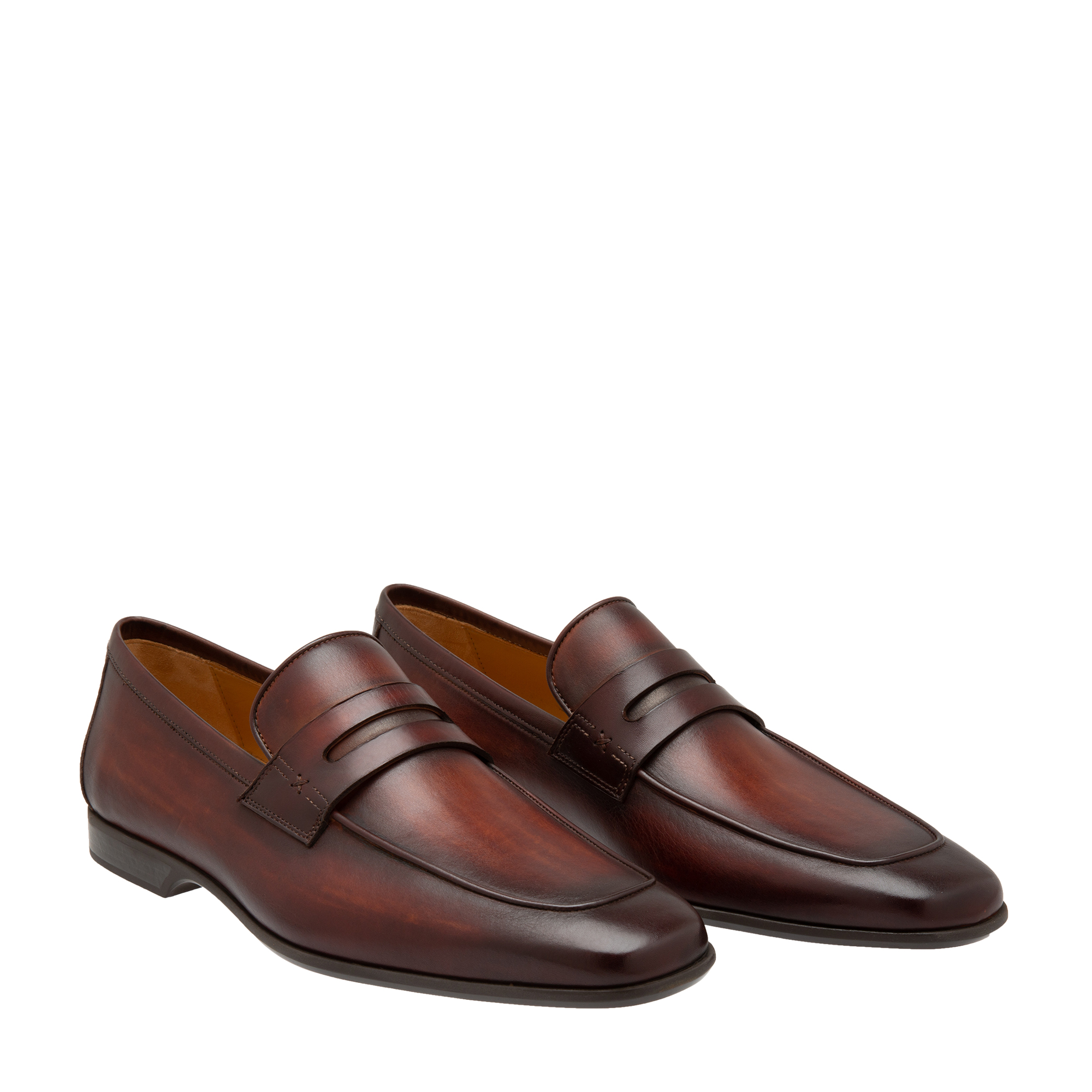 

Leather penny loafers, Brown