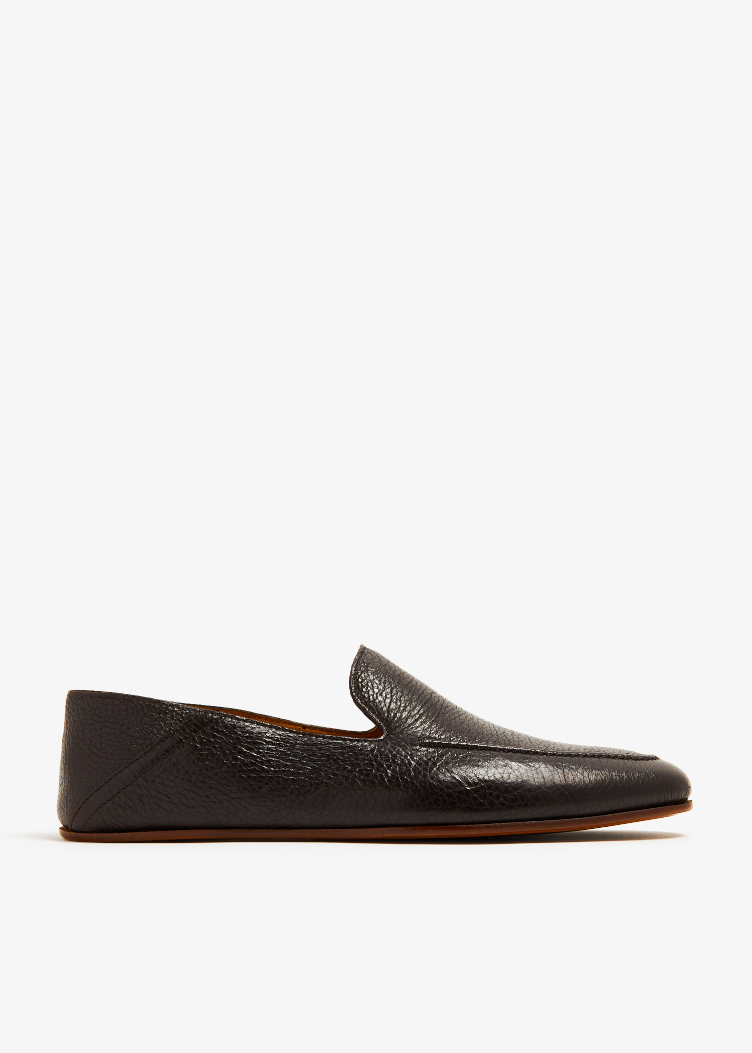 

Leather slippers, Brown