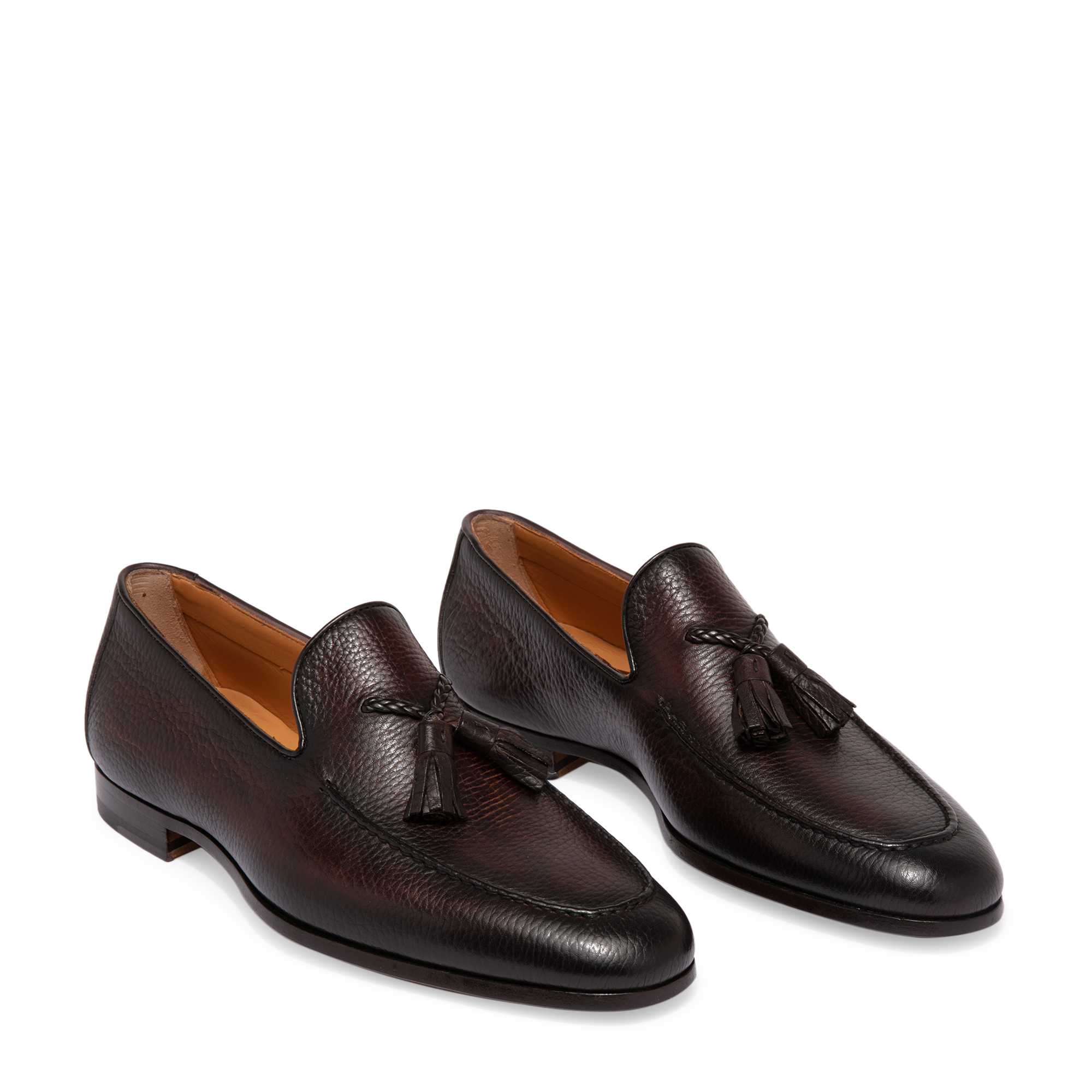 

Leather tassel loafers, Brown