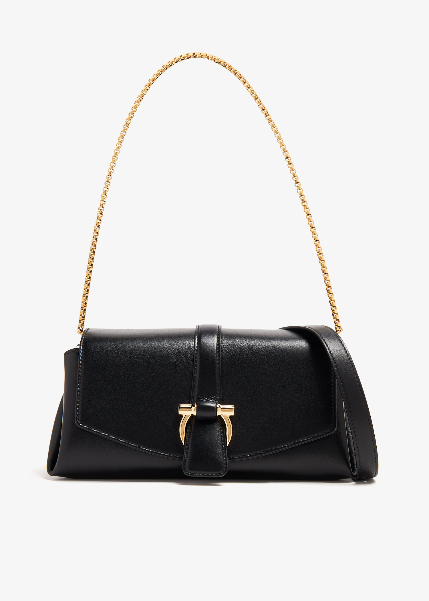 

Flap small shoulder bag, Black