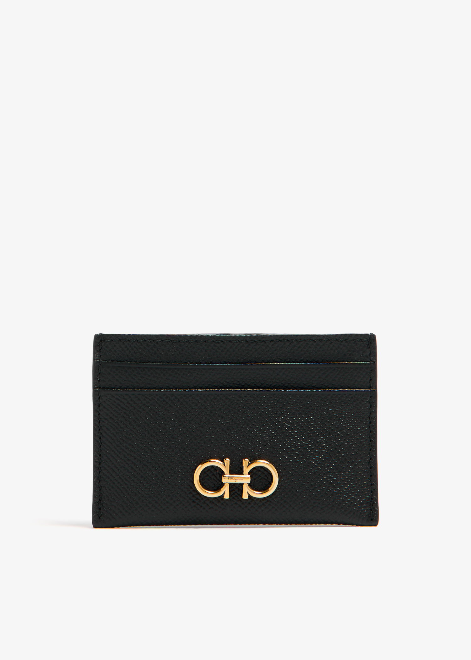 Ferragamo The Gancini card holder for Women Black in UAE Level