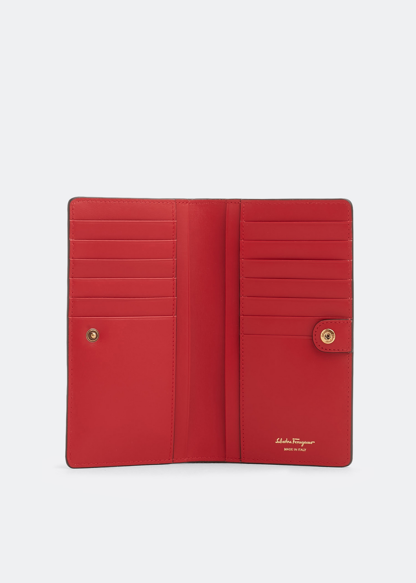Ferragamo Gancini Continental wallet for Women Red in KSA Level Shoes