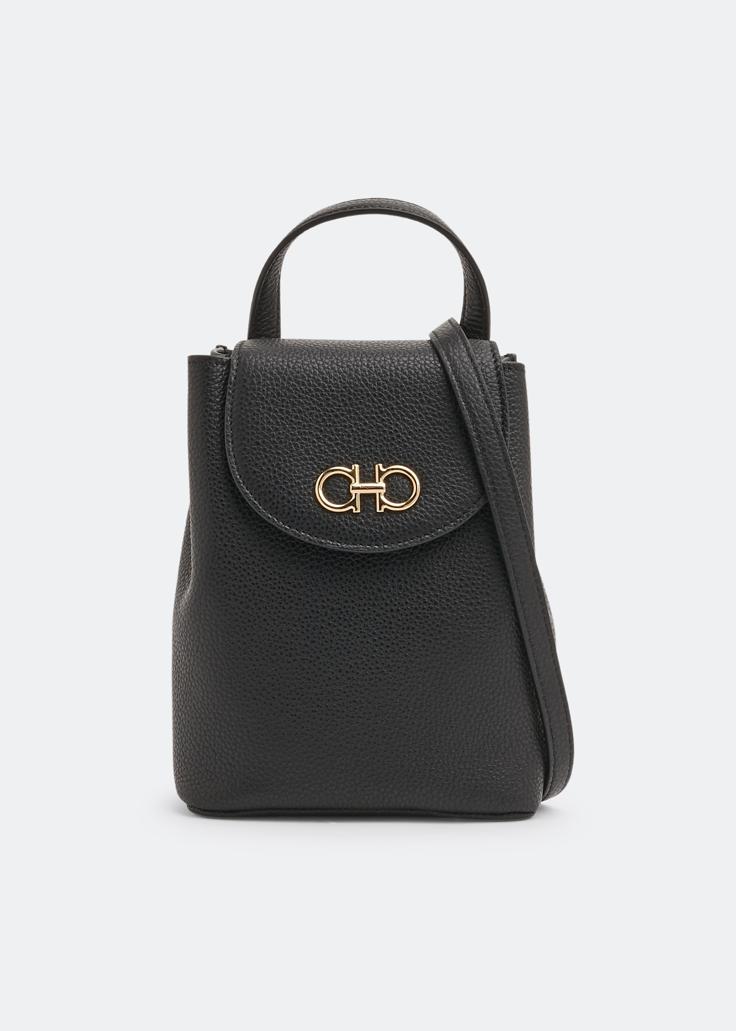 Ferragamo Gancini mini bag for Women Black in KSA Level Shoes