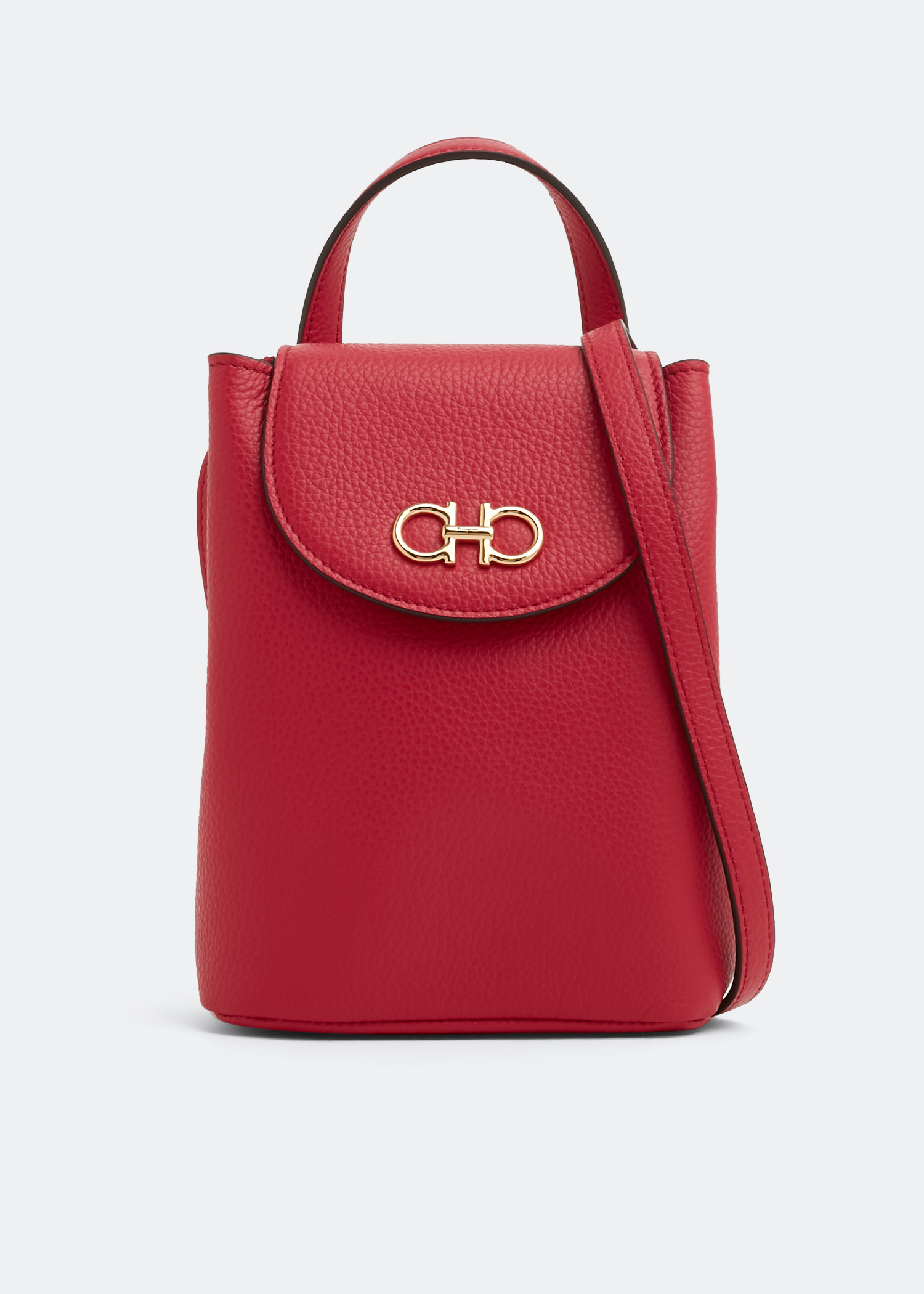 Ferragamo Men Gancini minibag Red