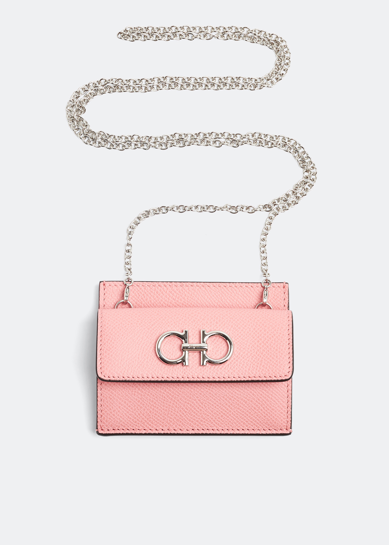 Ferragamo Gancini credit card holder for Women - Pink in UAE 