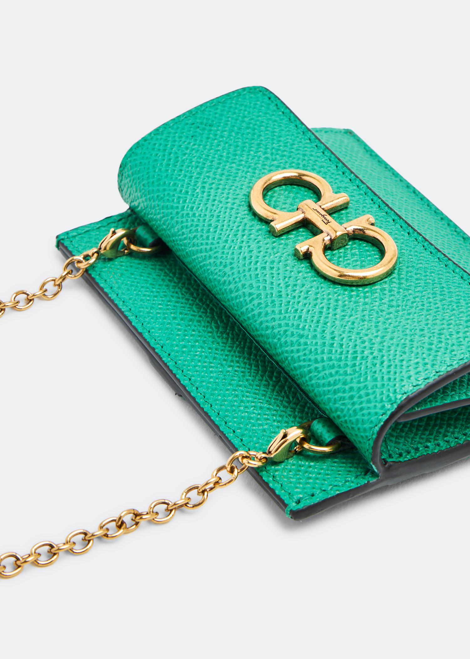 

Gancini credit card holder, Green